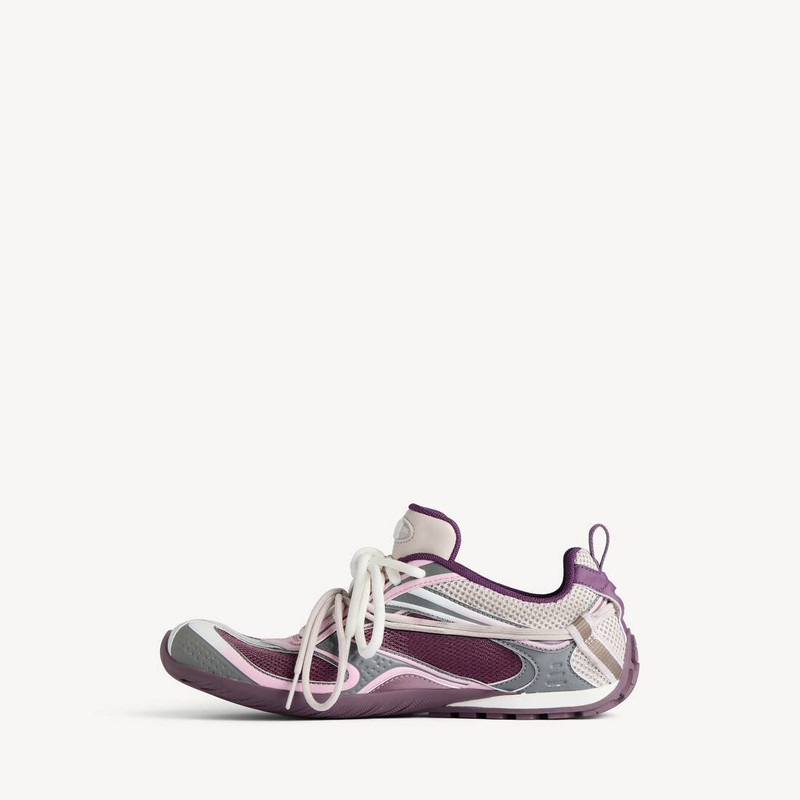 BALENCIAGA Women's Radar Gradient Lines Sneaker in Purple/grey/pink/white outlook
