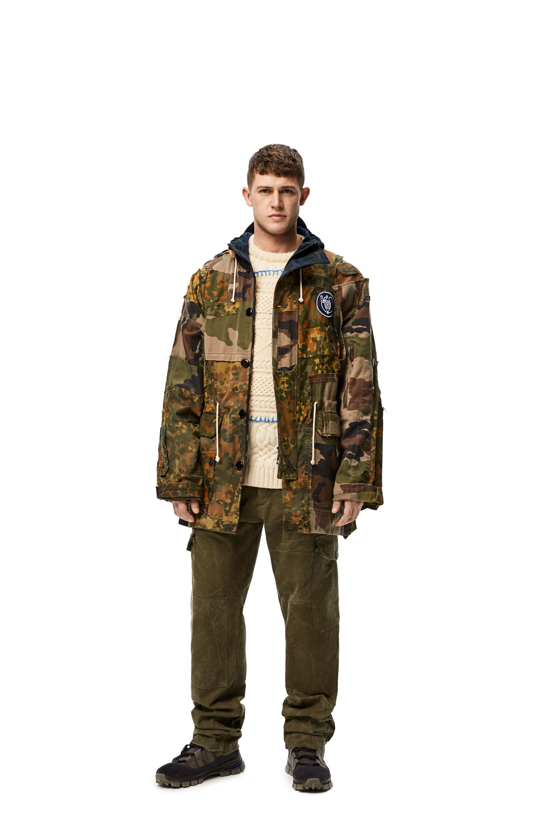 Camouflage parka in cotton and polyester - 2