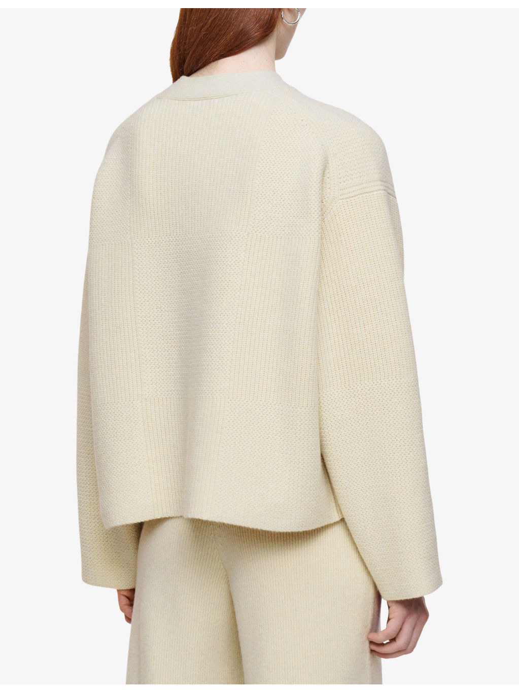 V-Neck Relaxed-Fit Merino-Wool Cardigan - 4