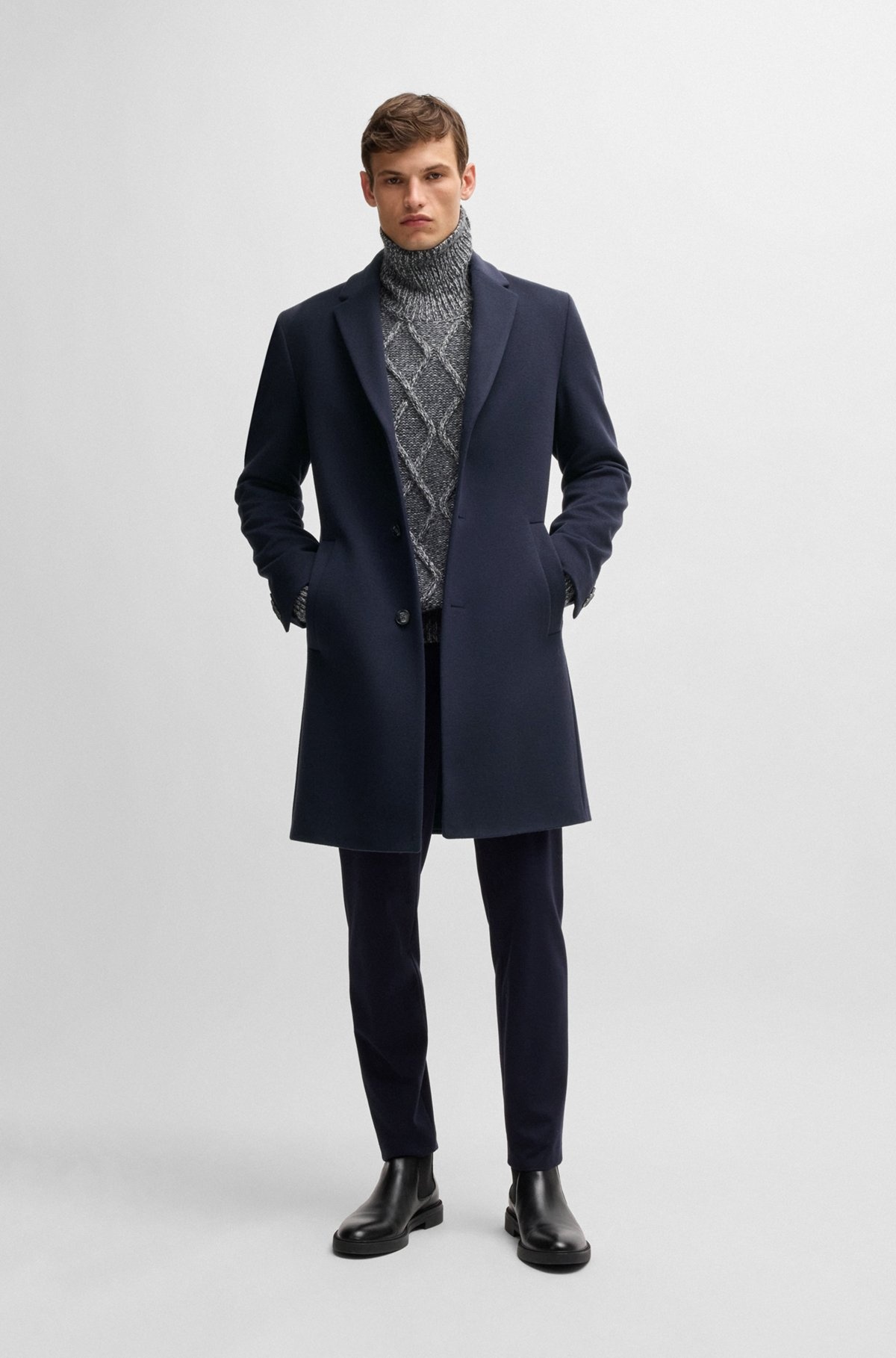FORMAL COAT IN WOOL - 2
