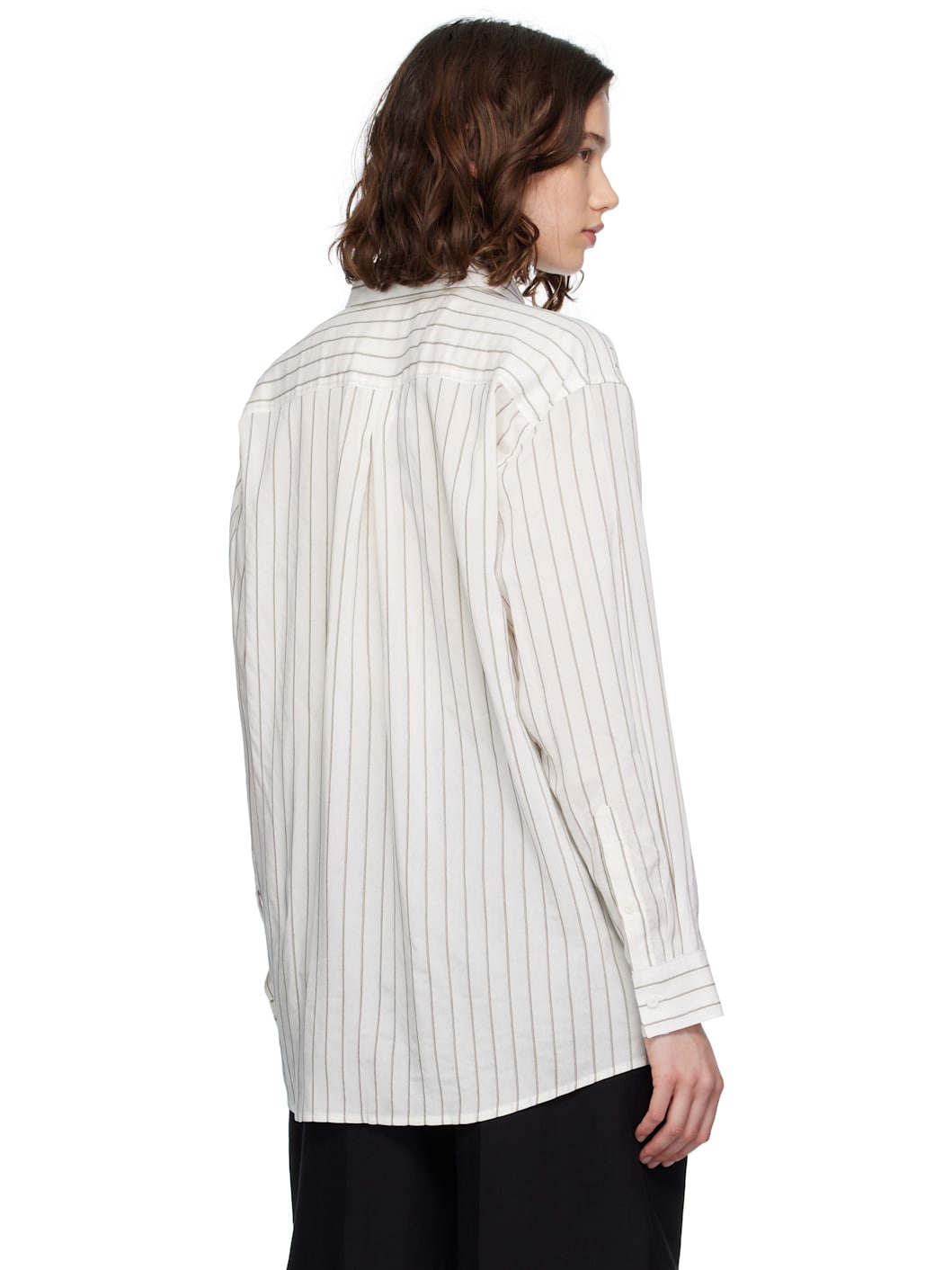 White Stripe Shirt - 3