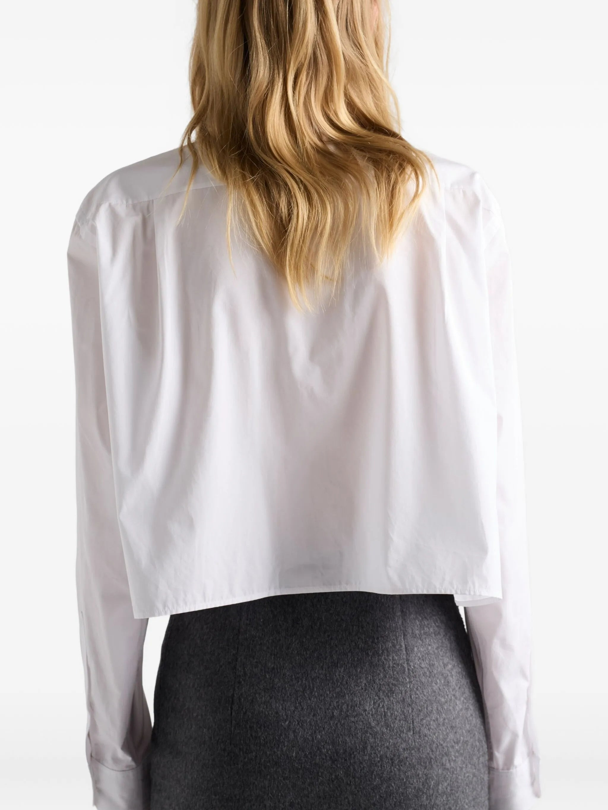 bow-collar patch-pocket shirt - 4