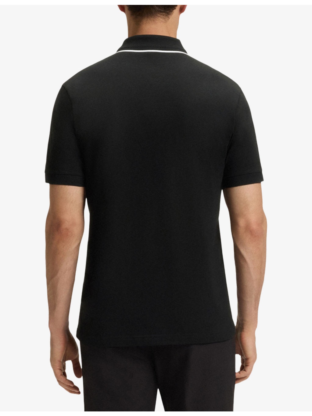 Logo-Print Short-Sleeve Stretch-Cotton Polo - 4