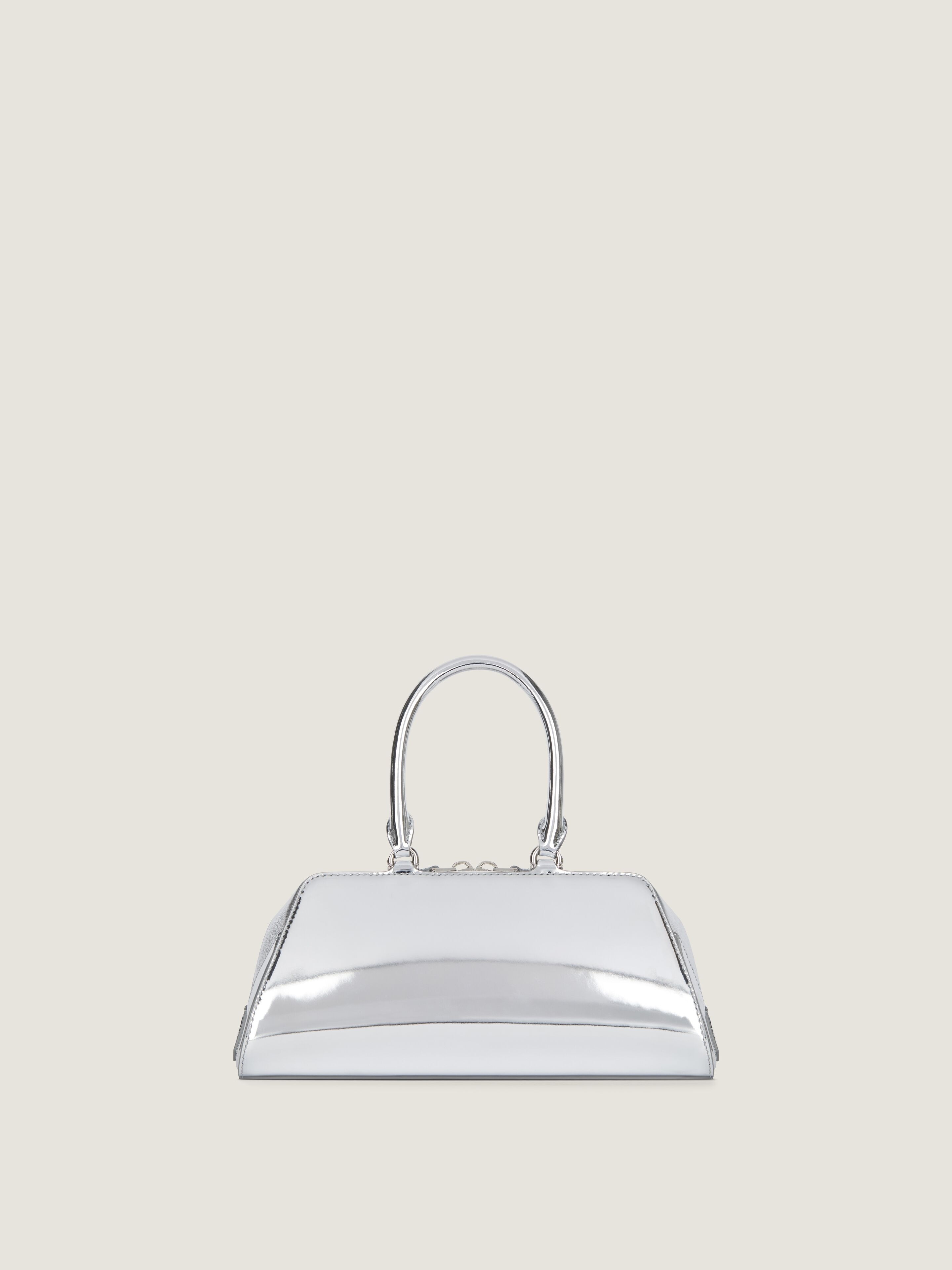 SMALL ANTIGONA EAST-WEST BAG IN LAMINATED LEATHER - 3