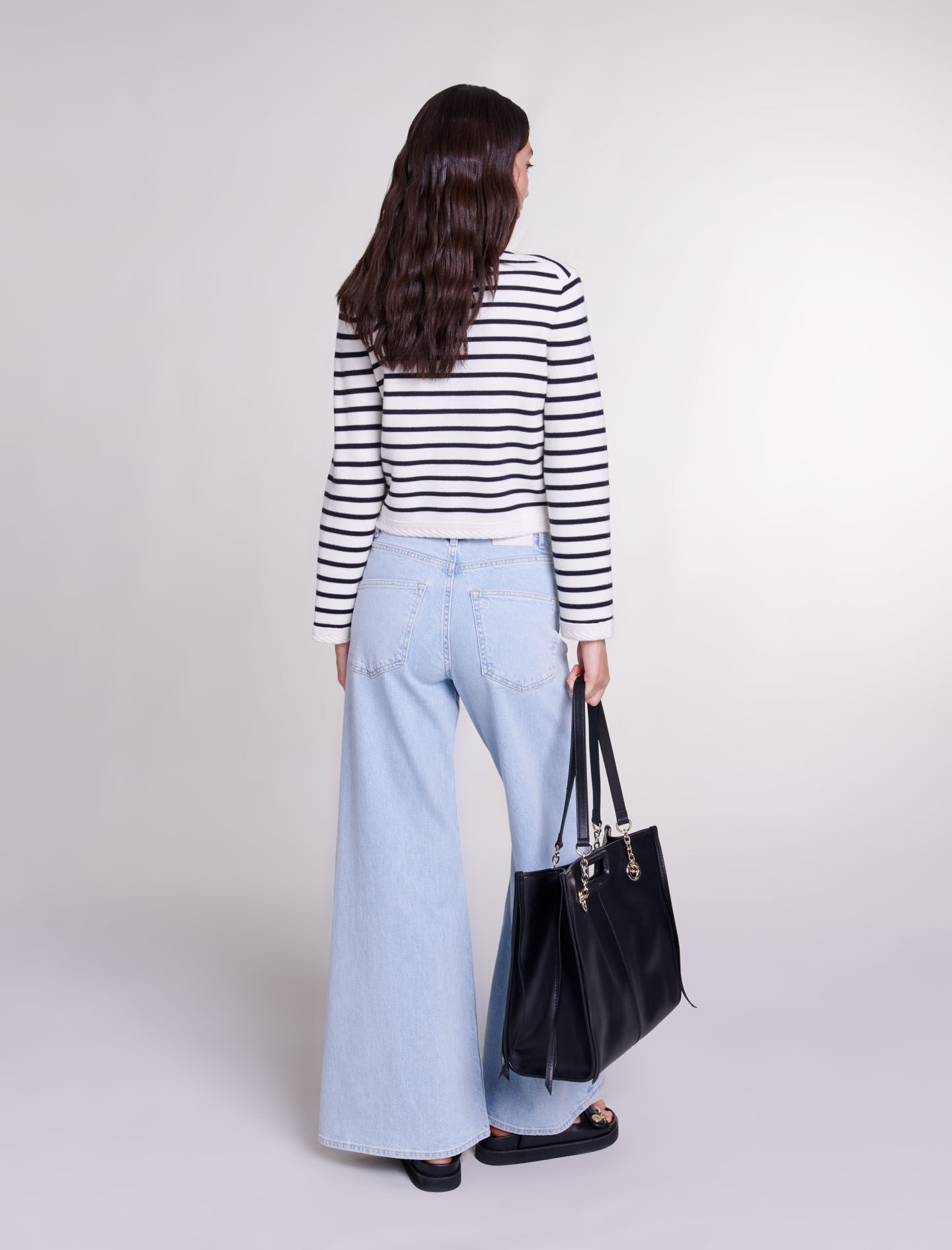 Striped knit cardigan - 4
