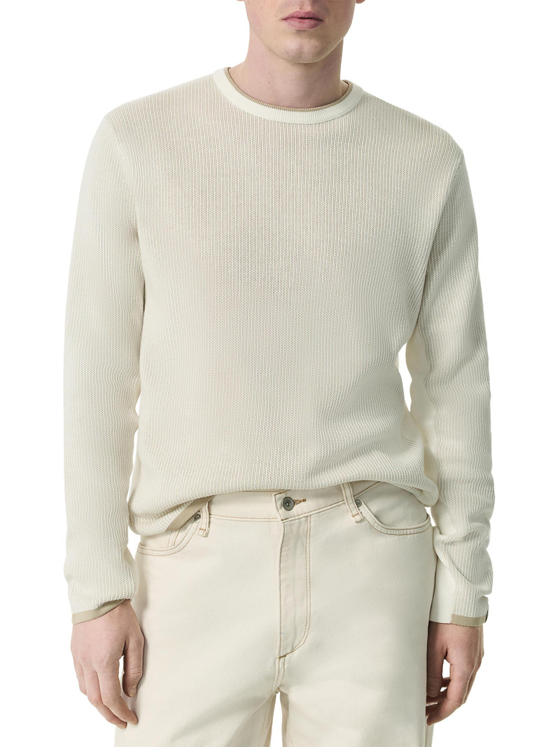 Men's Harvey Crewneck Sweater - Ivory 1