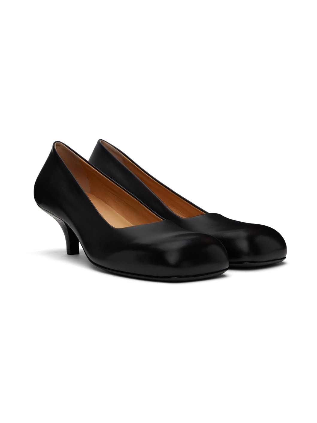 Black Tillo Decollete Heels - 4