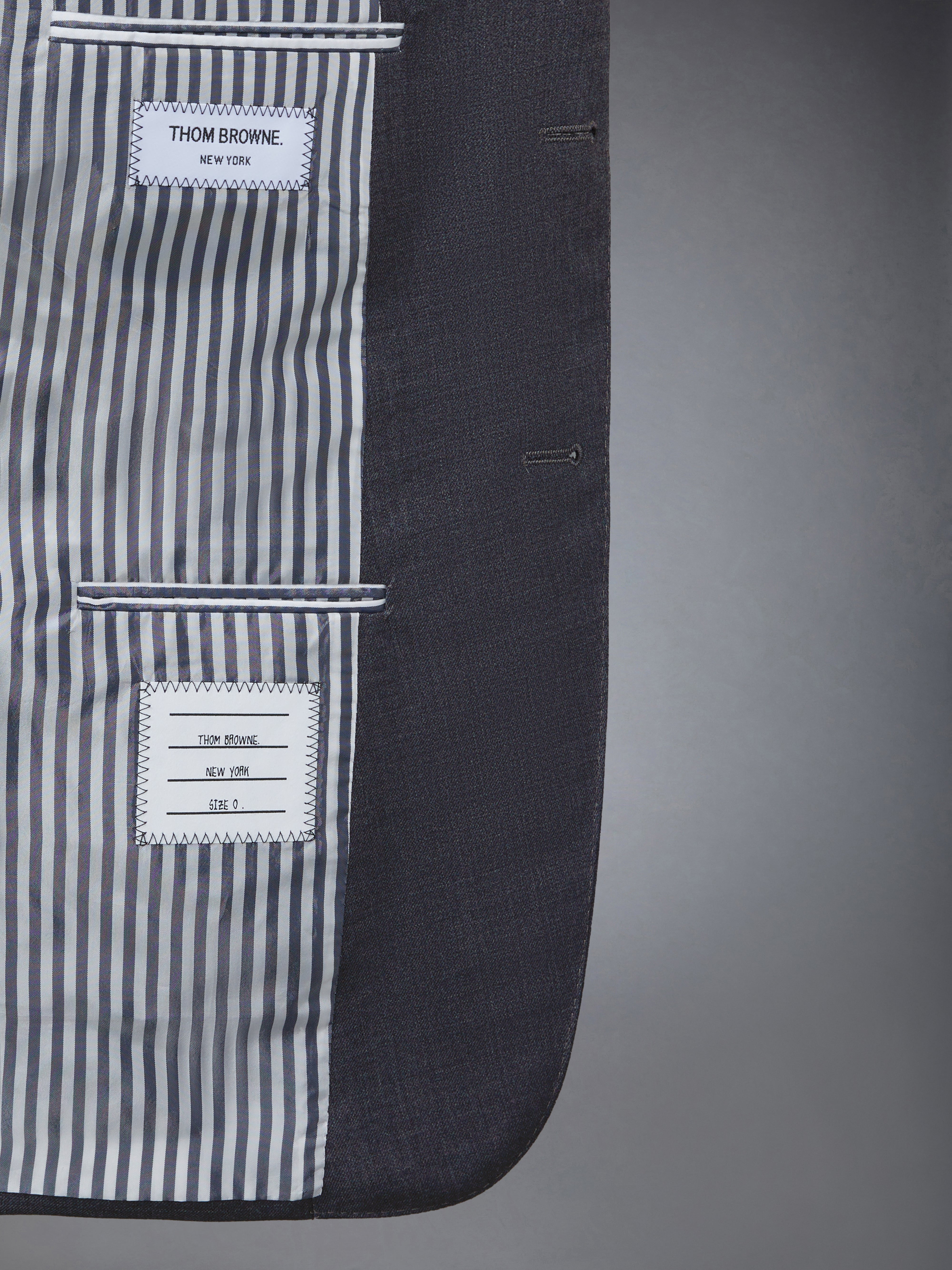 Medium Grey Super 120s Wool Twill Classic Suit - 5