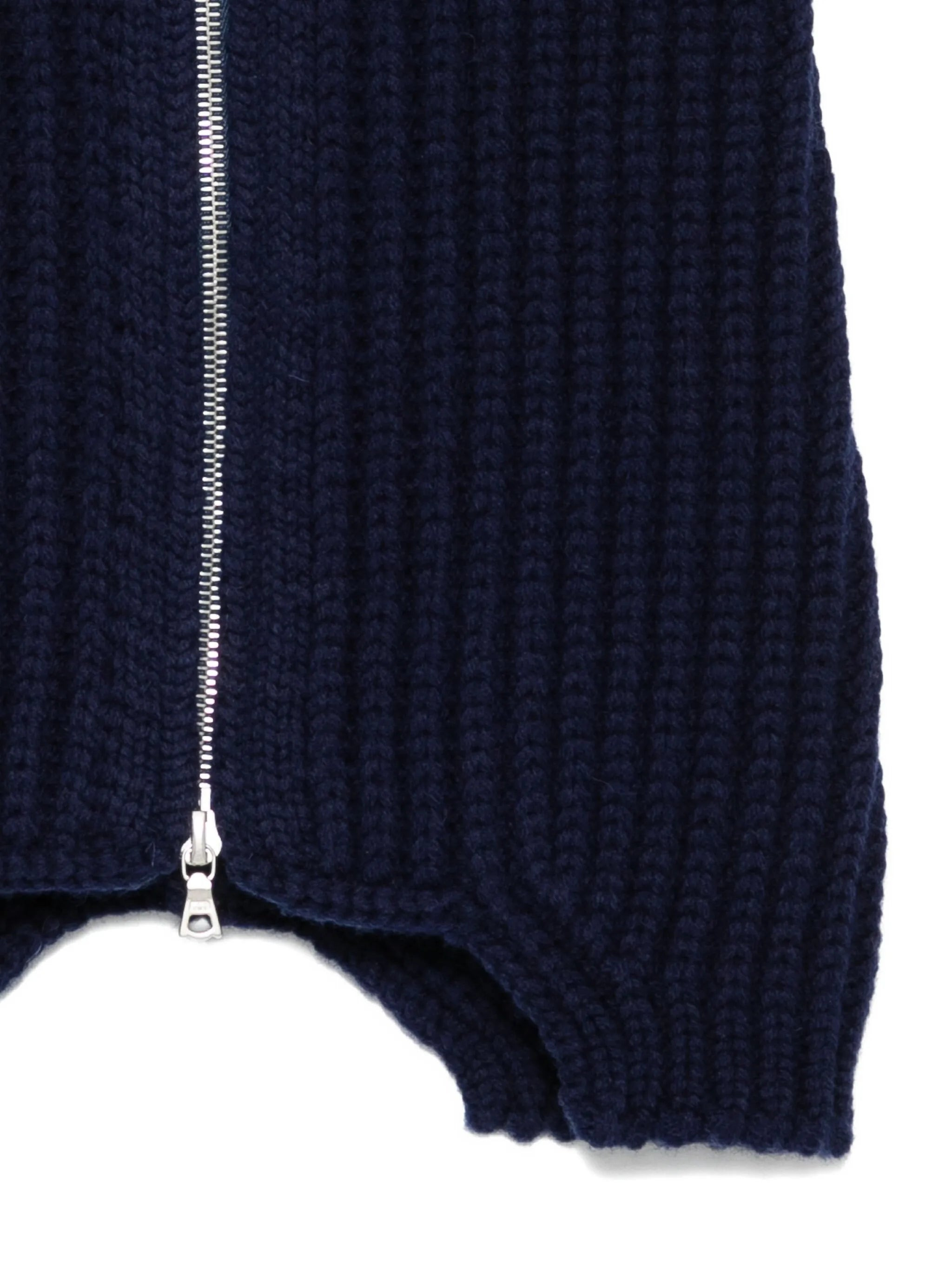 Dries Van Noten Ribbed Zip-fastening Collar - 2