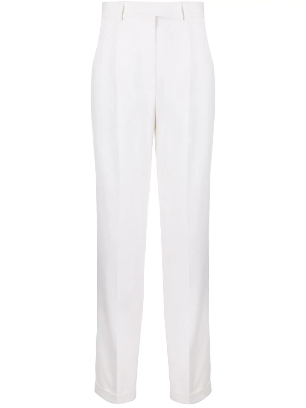 high-rise straight-leg tailored trousers - 1