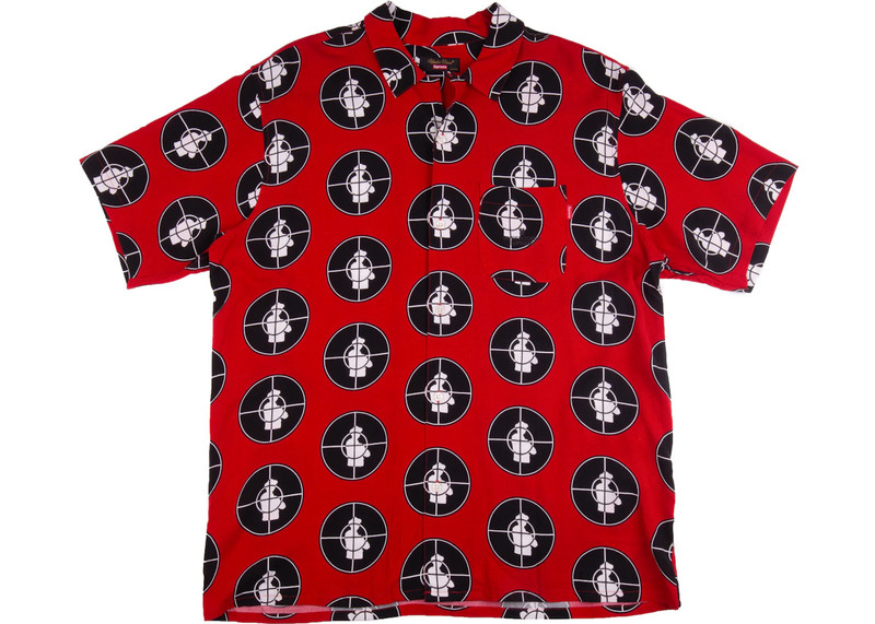 Supreme UNDERCOVER/Public Enemy Rayon Shirt Red 1