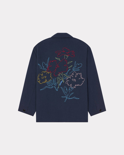 KENZO 'KENZO Drawn Flowers' embroidered workwear jacket outlook