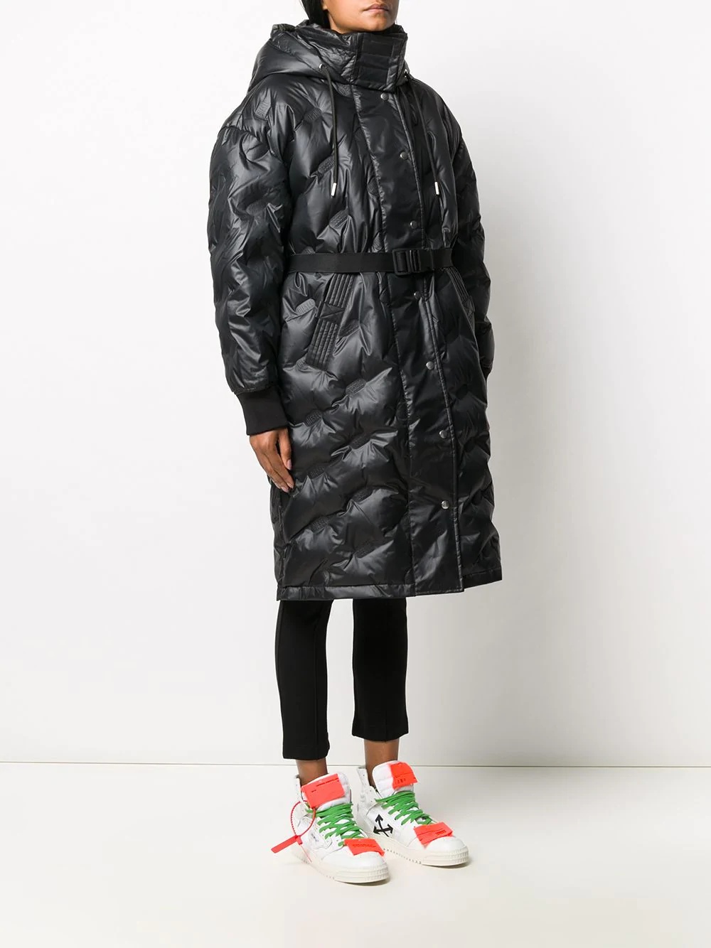 hooded padded coat - 3