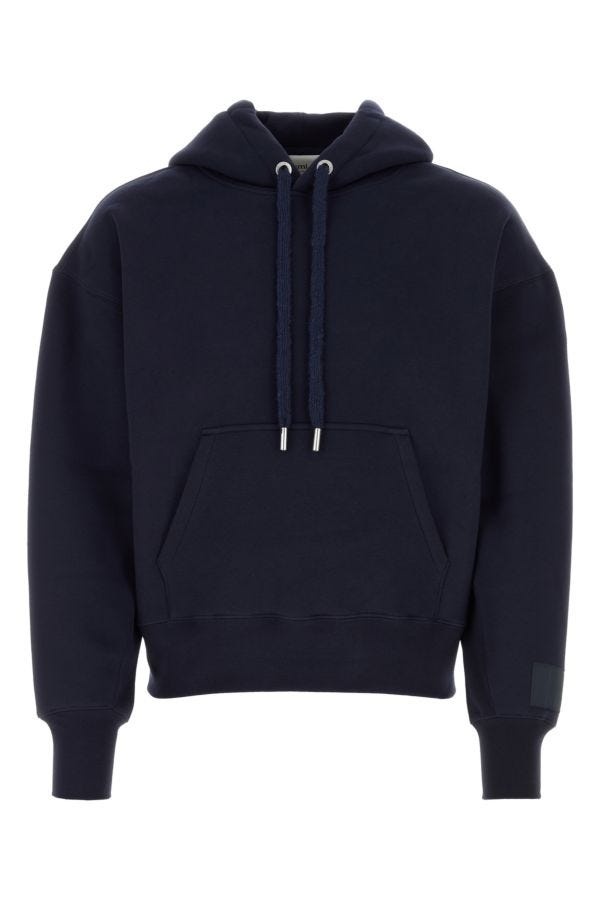 AMI Paris Midnight blue cotton blend sweatshirt