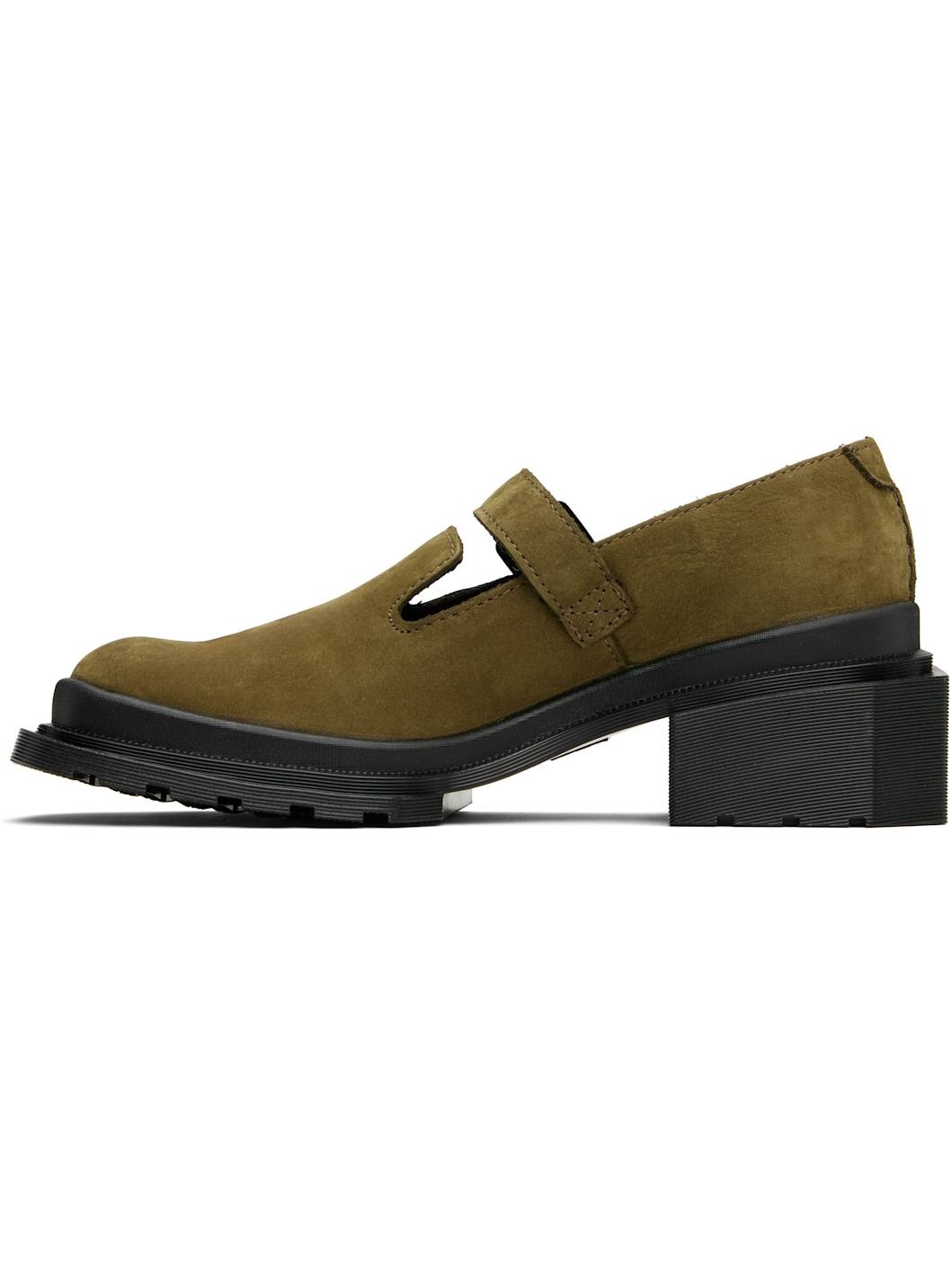 Khaki Maybole Mary Jane Loafers - 3