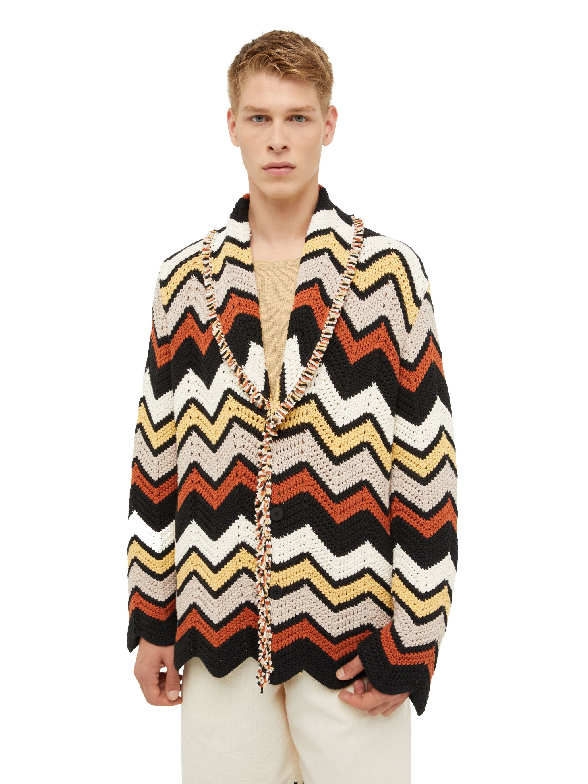 Kaleidoscopic Chevron Cardigan - 7