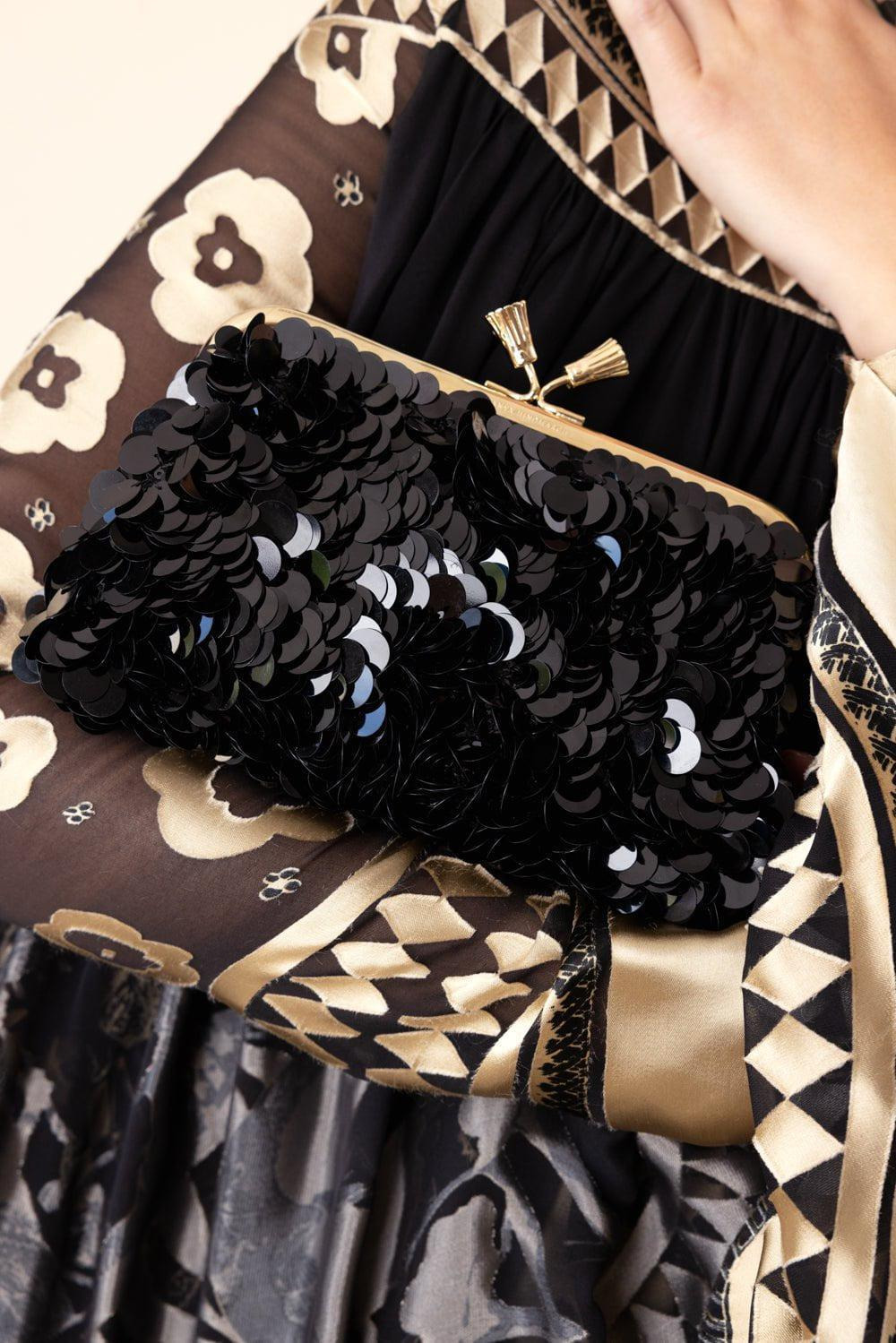 Maud Tassel Clutch - Anthracite - 4