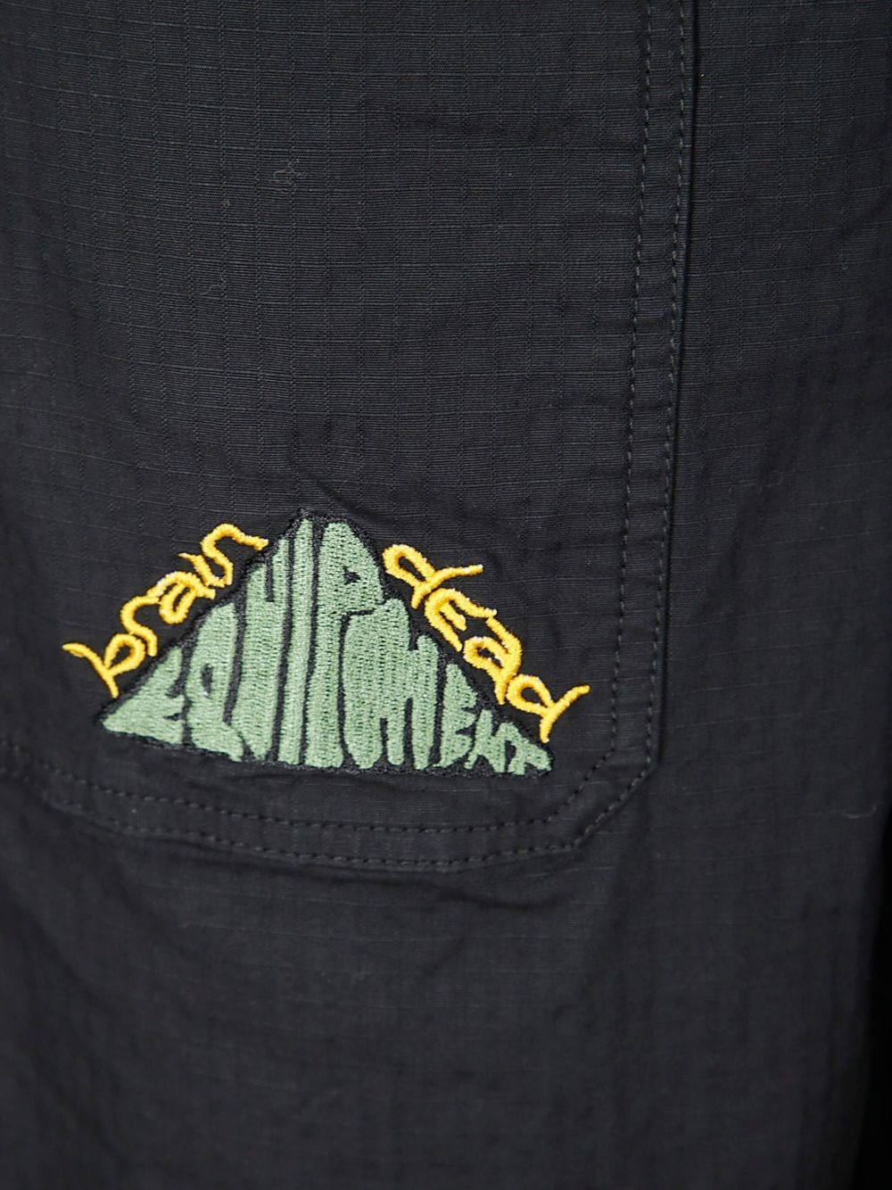 embroidered-pocket trousers - 3