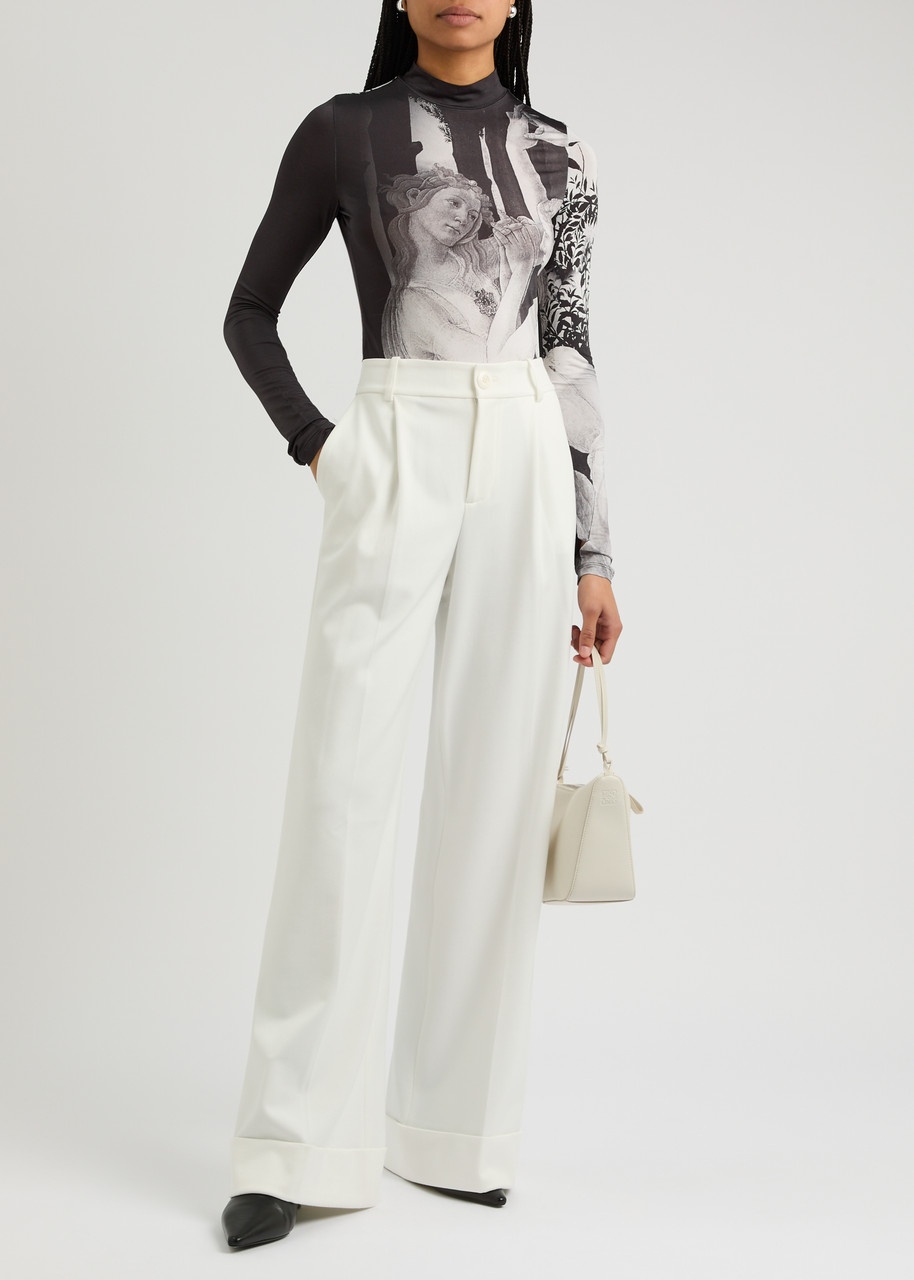 Alice + Olivia Delaina Printed Jersey top - 4