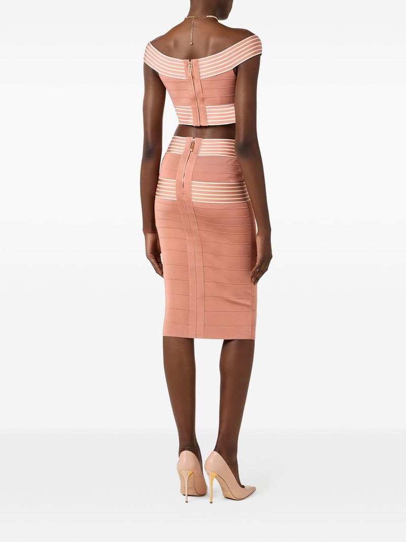 striped-detail midi skirt 3