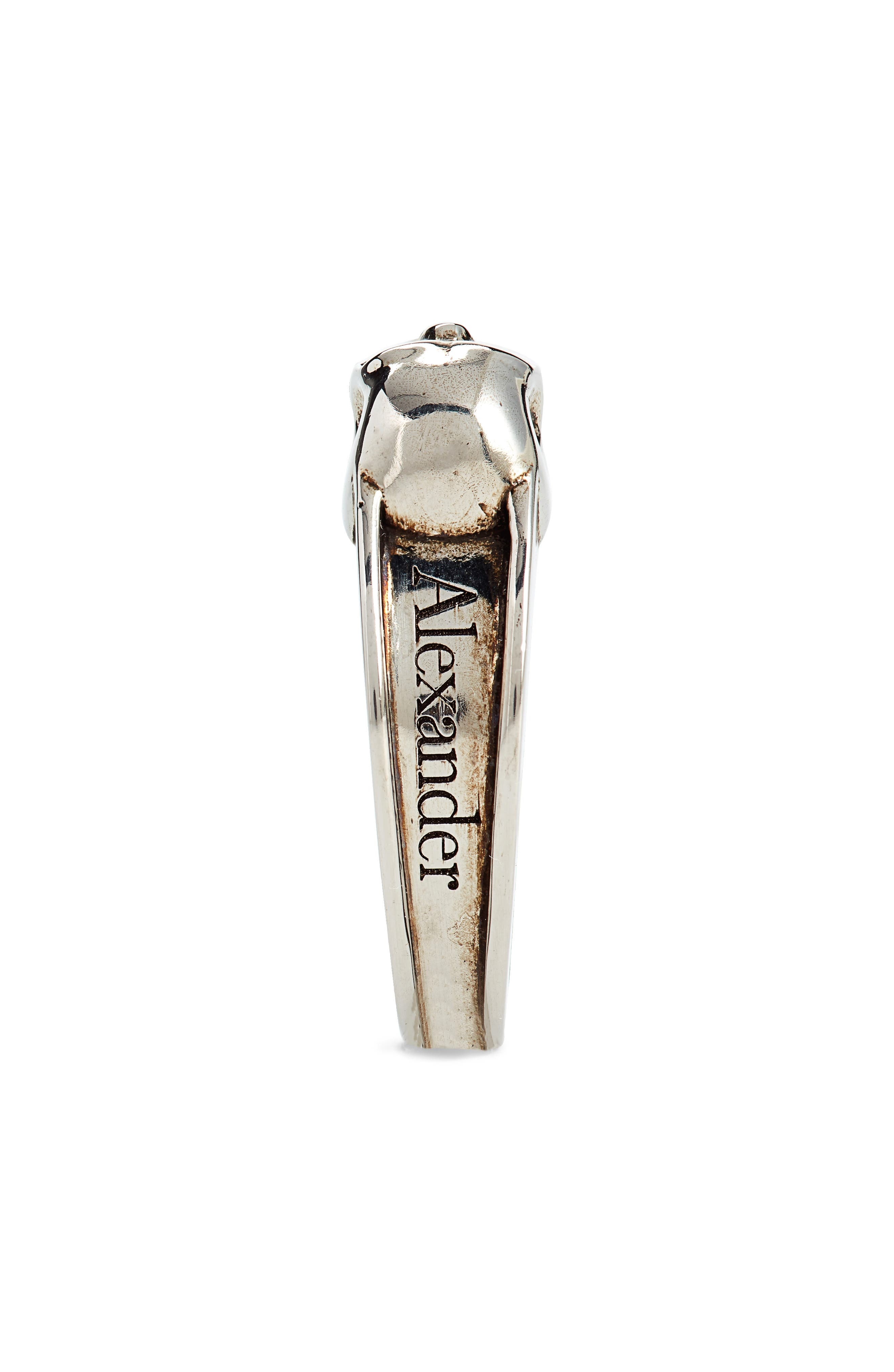 Alexander McQueen Men's Double Skull Ring in Silver at Nordstrom - 2