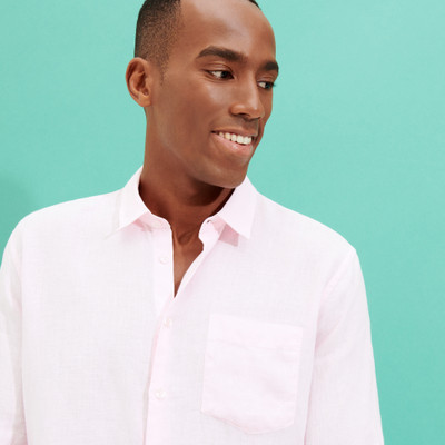 Vilebrequin Men Linen Shirt Solid outlook