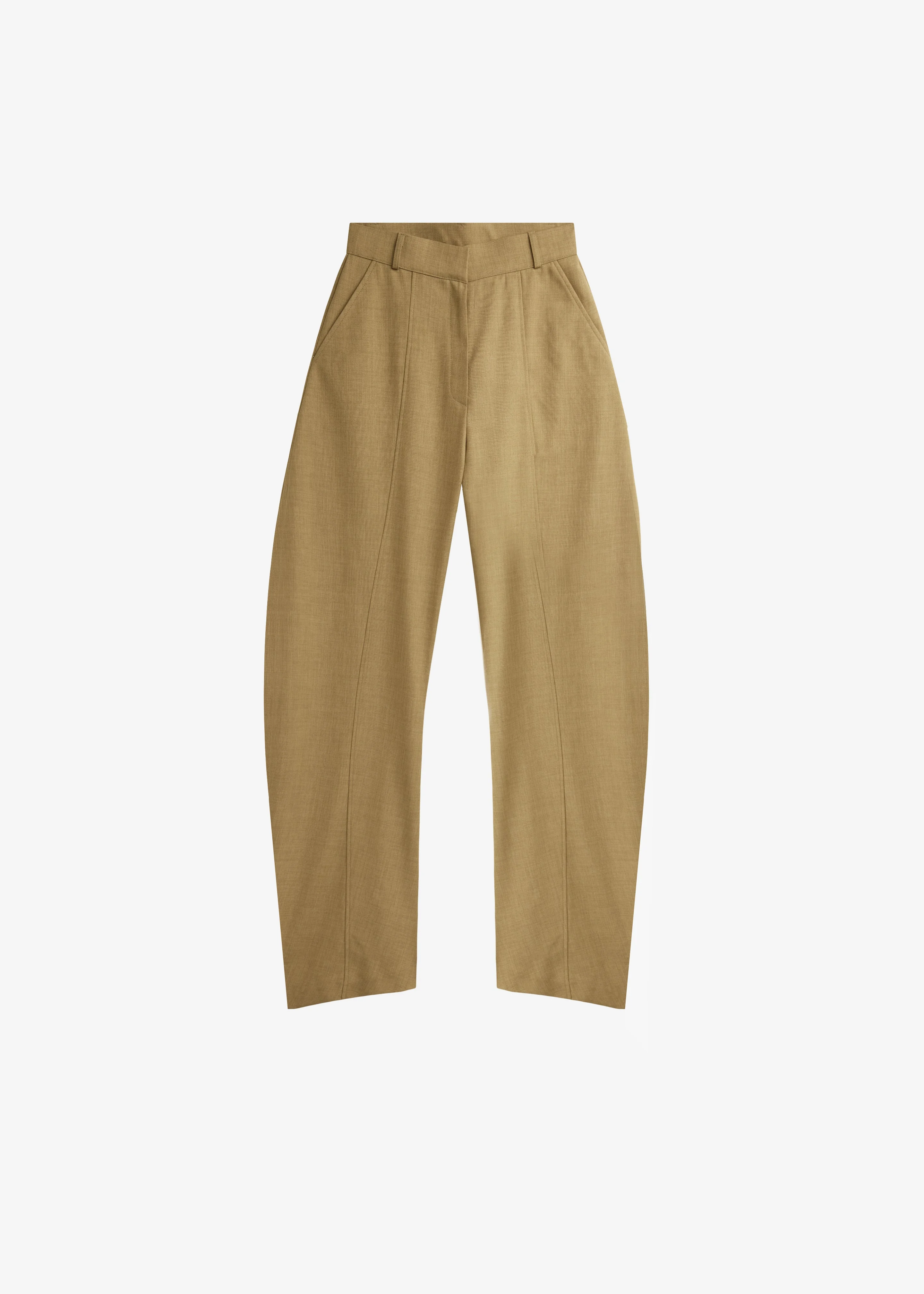 Keasden Barrel Leg Trousers - Camel - 1