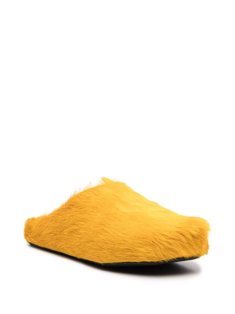 textured calf hair clog slippers - 2