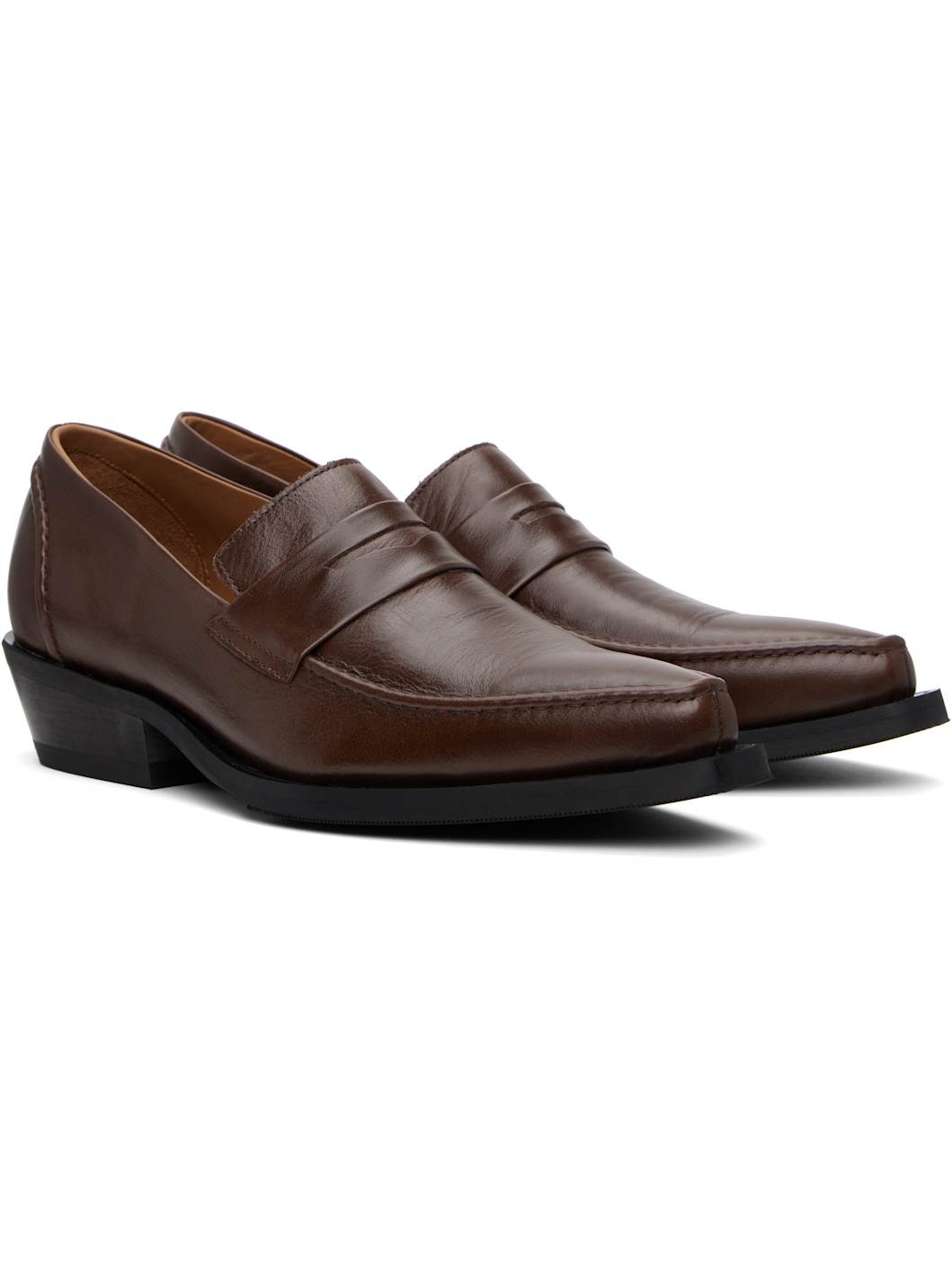 Brown Cypher Loafers - 4