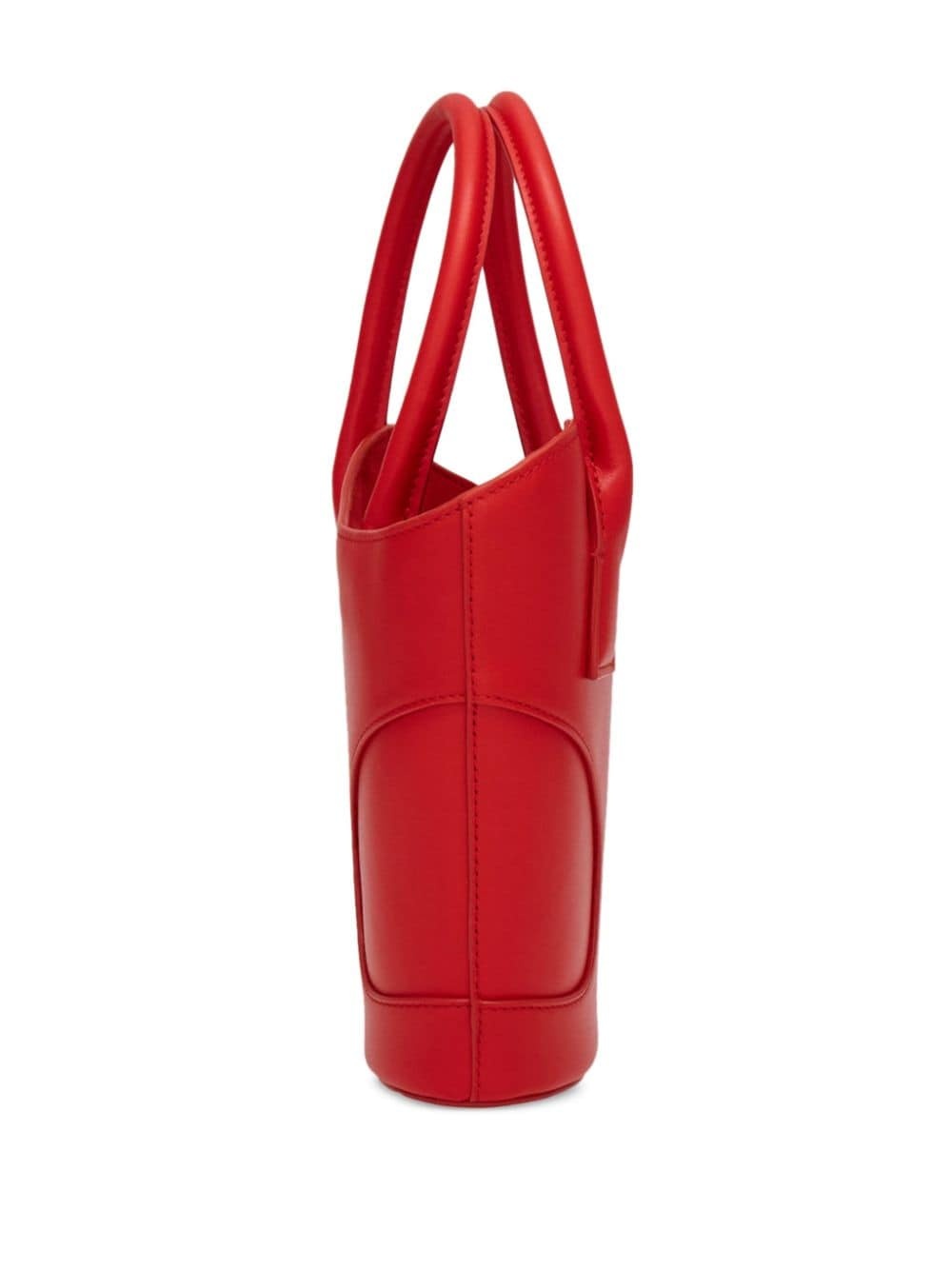 cut-out leather mini bag - 5