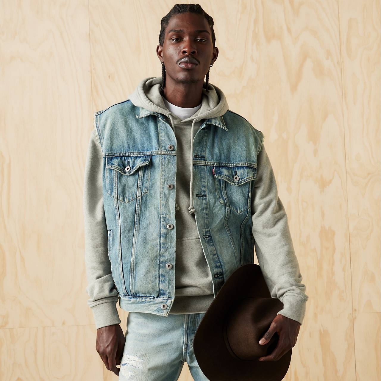 Levi s RELAXED TRUCKER VEST REVERSIBLE