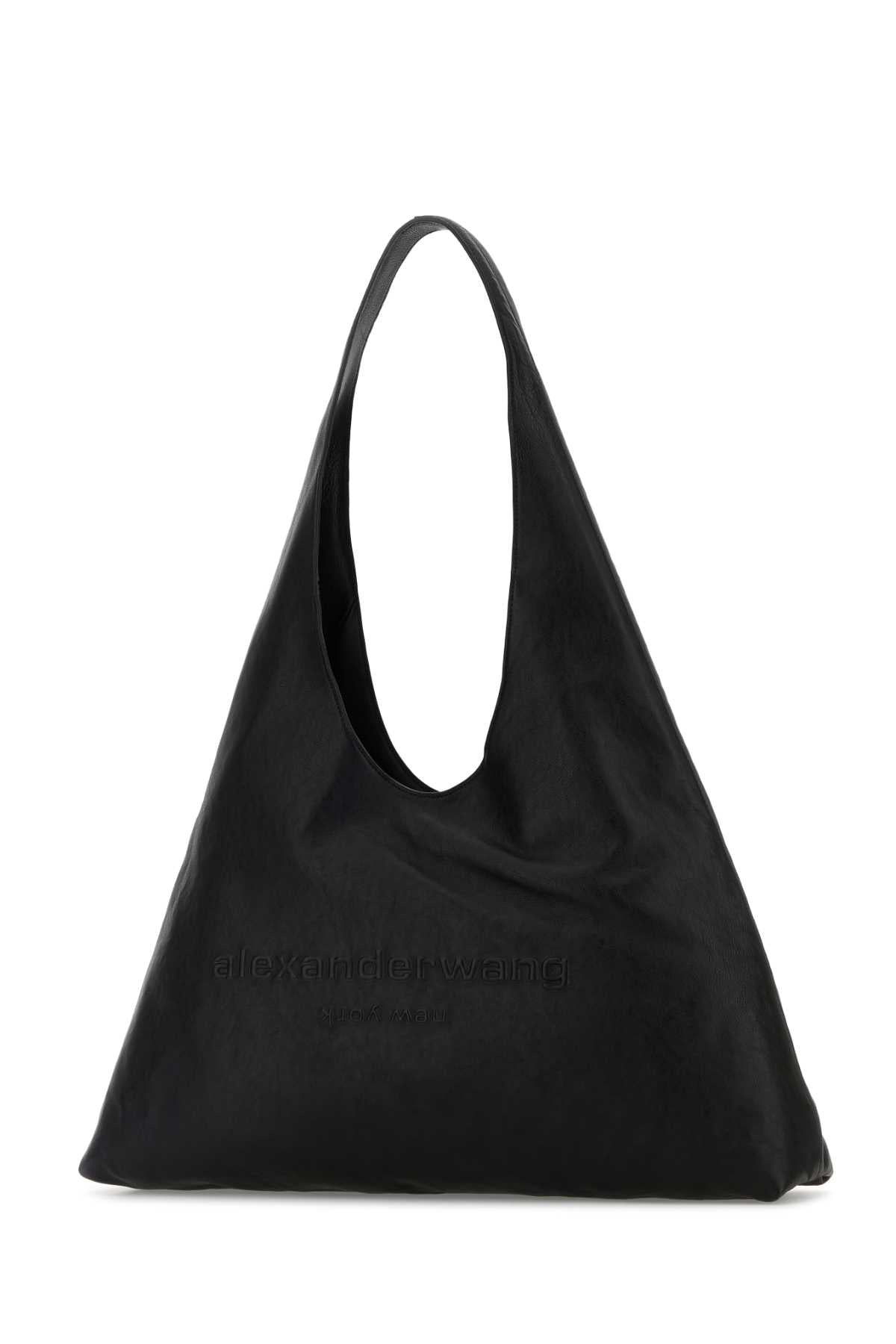 Alexander Wang Women Black Leather Large Pike Shoulder Bag - 2