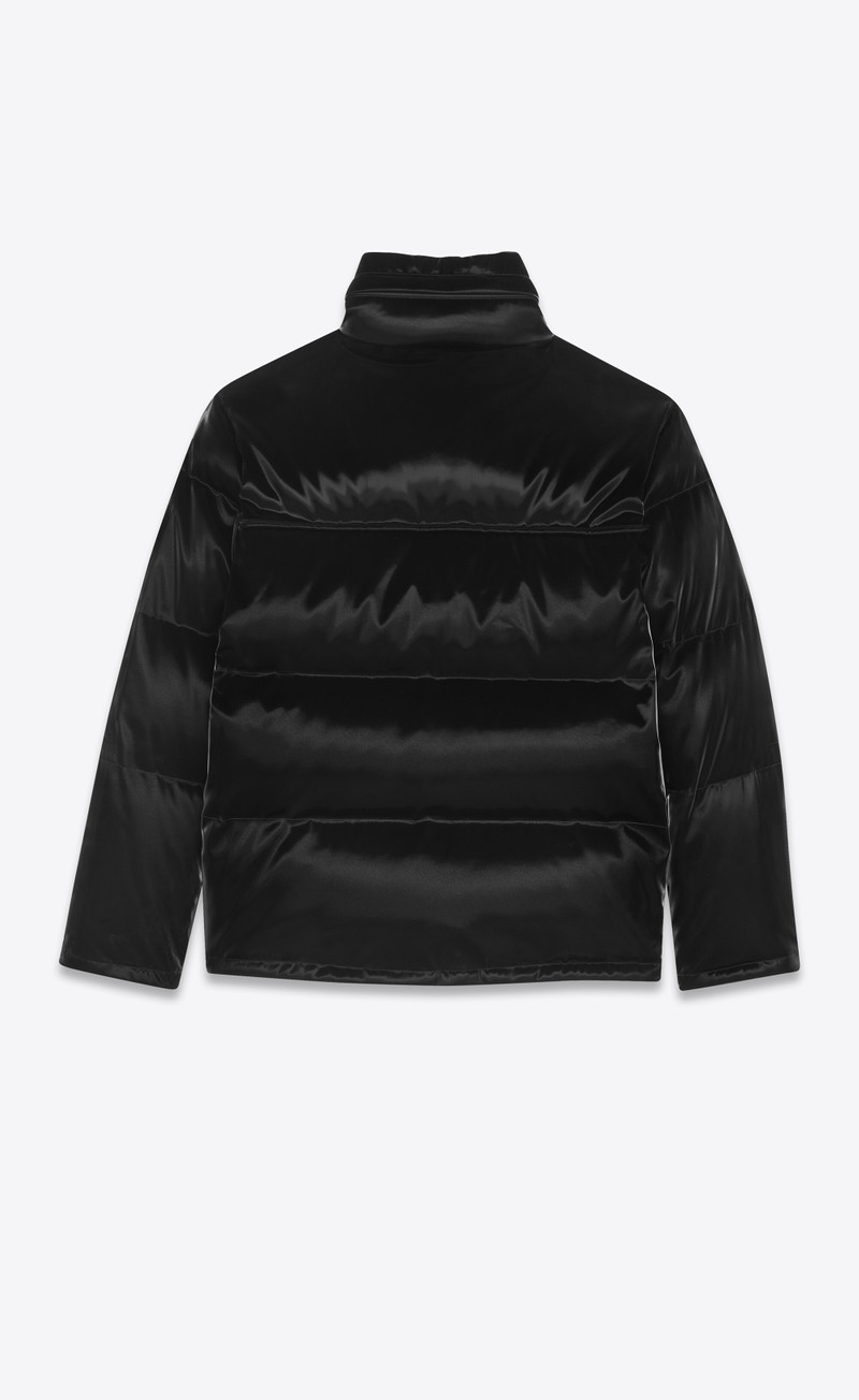 lacquered-effect oversized down jacket 3
