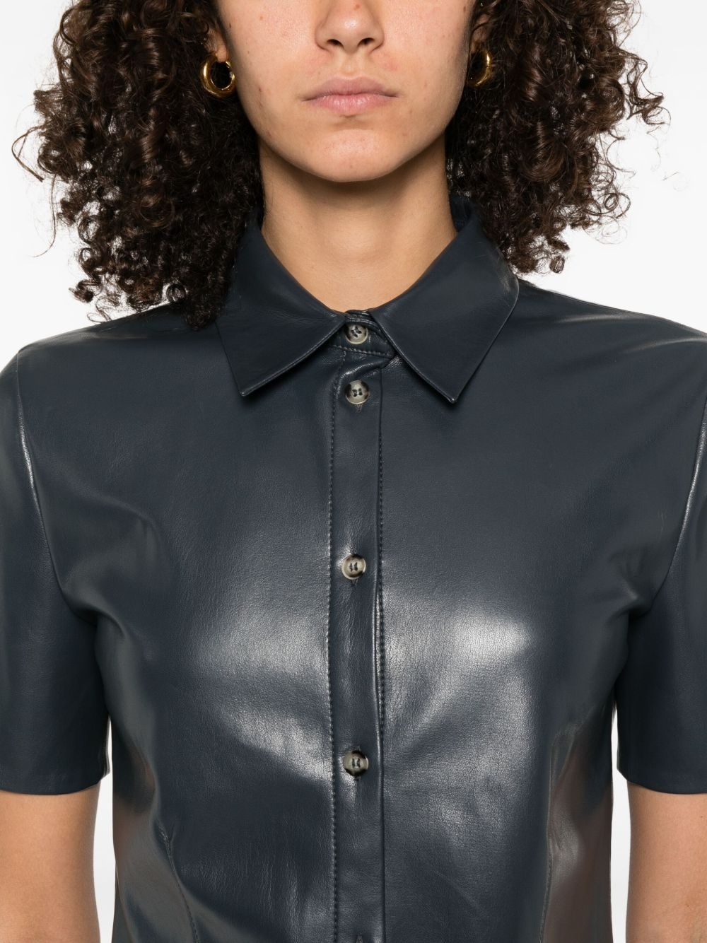 Clare button-up short-sleeve shirt - 5