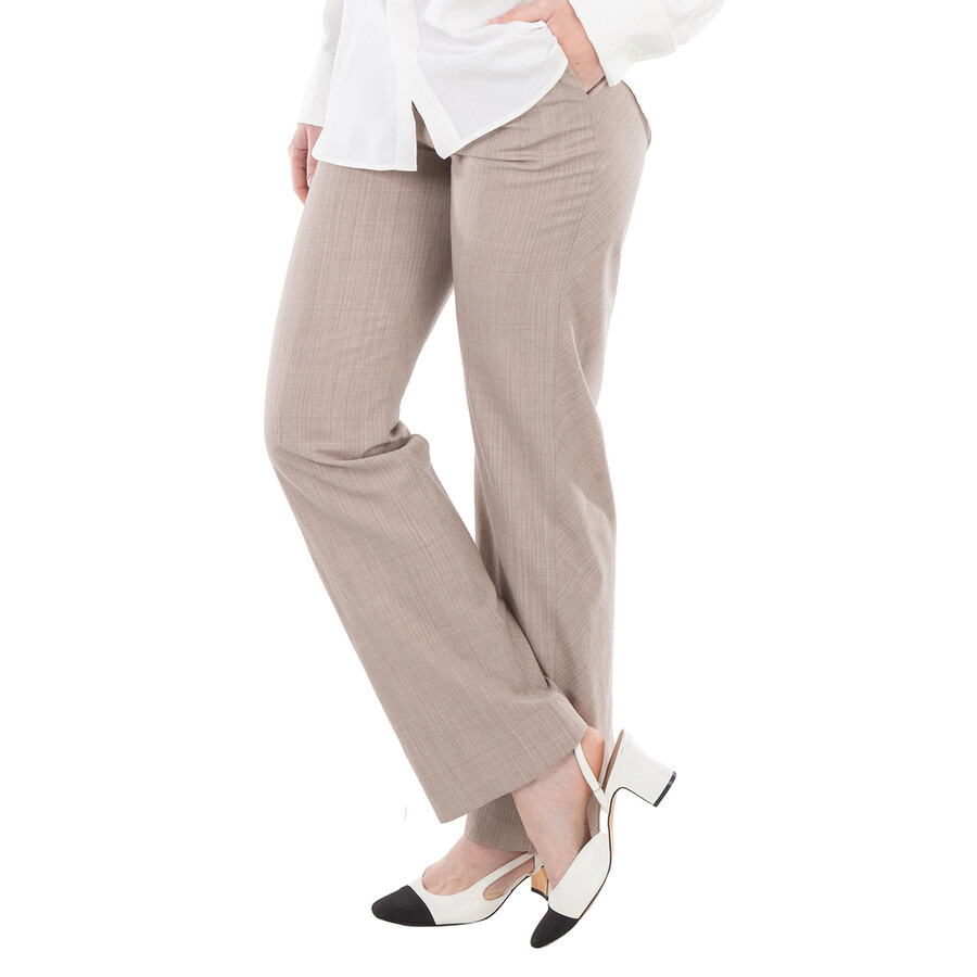 Fendi Pinstripe Flare Flannel Pants - 2