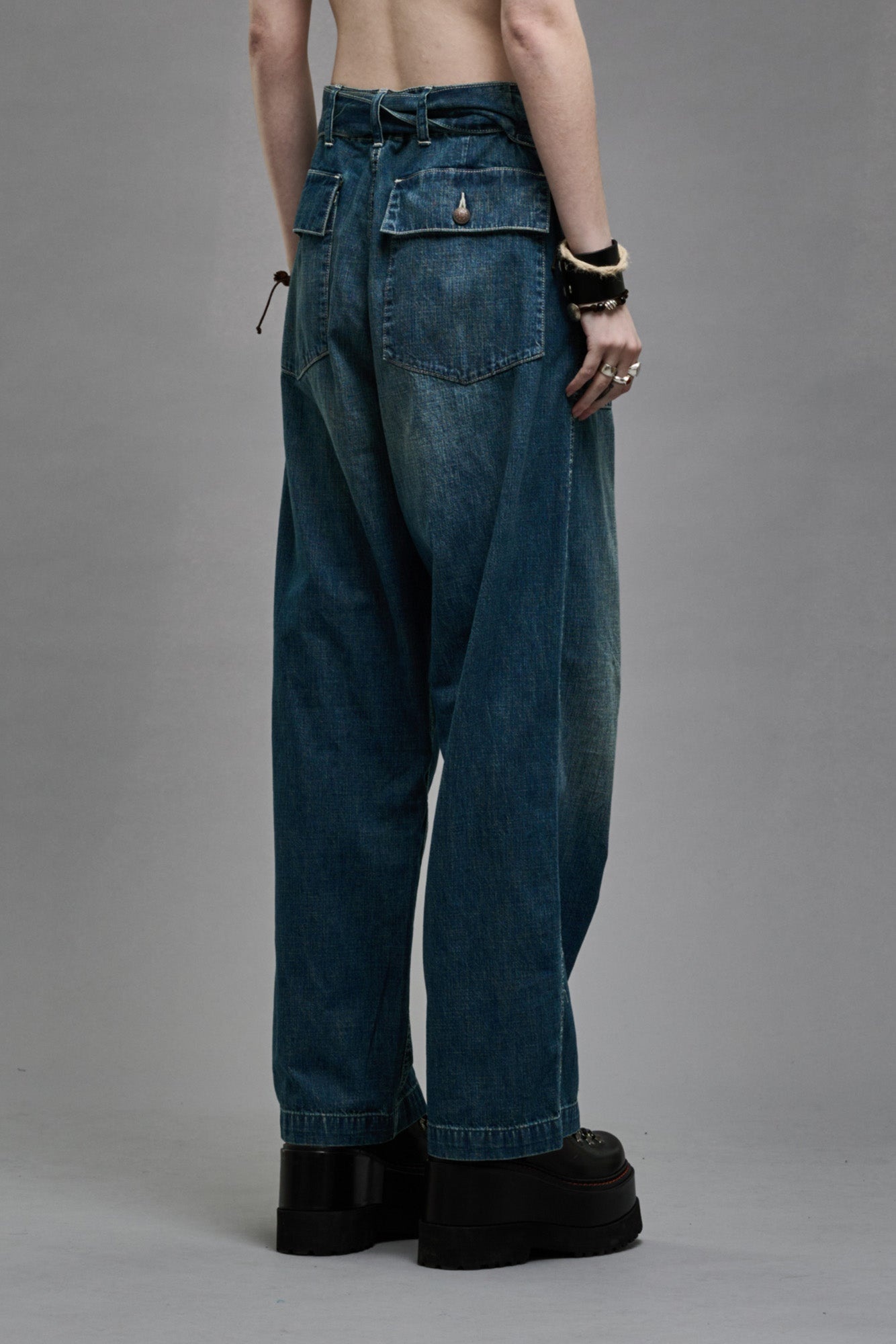 BELTED VENTI UTILITY PANT - WINDSOR BLUE - 6