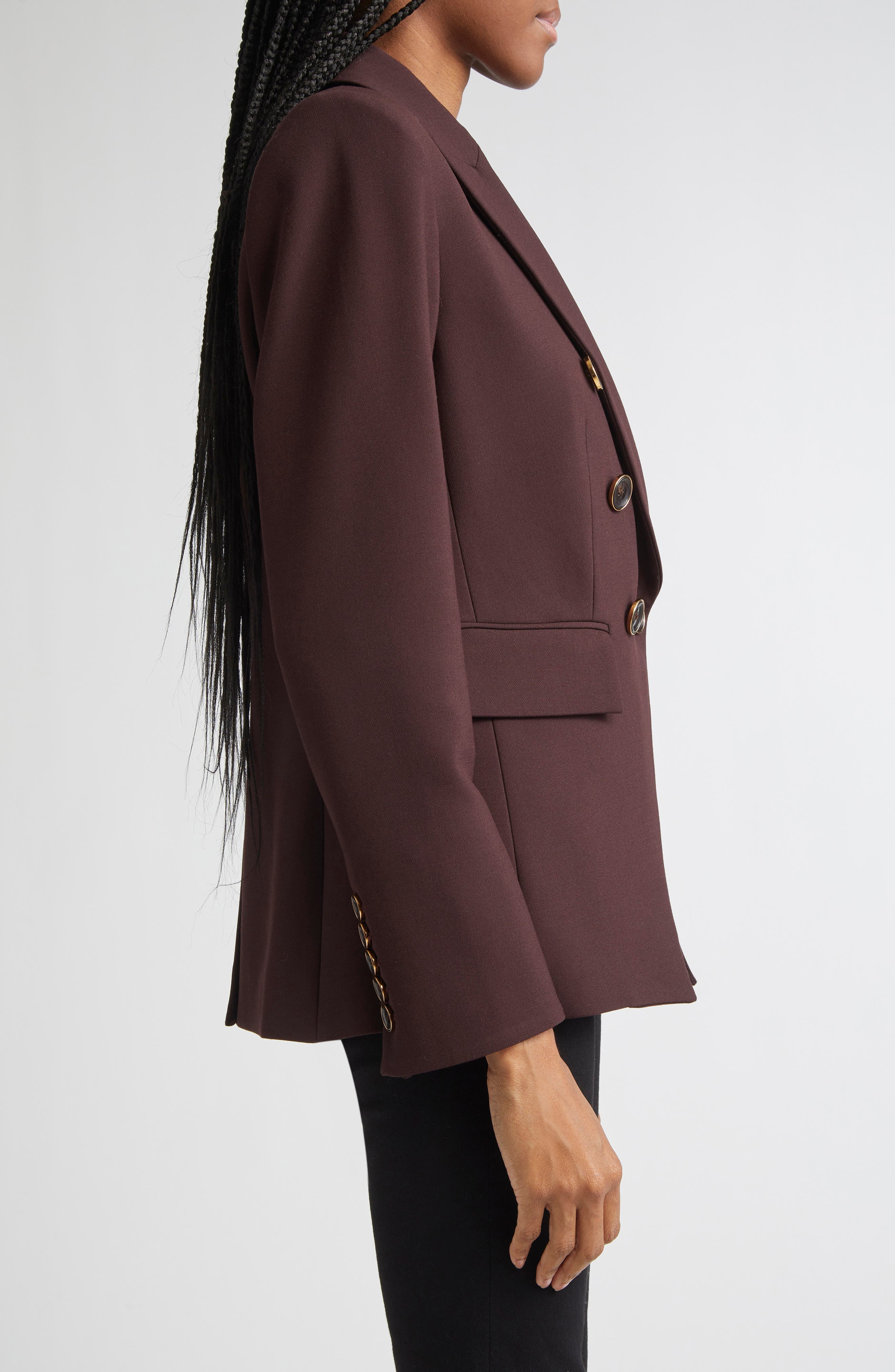 Veronica Beard Miller Dickey Jacket in Dark Currant at Nordstrom - 5