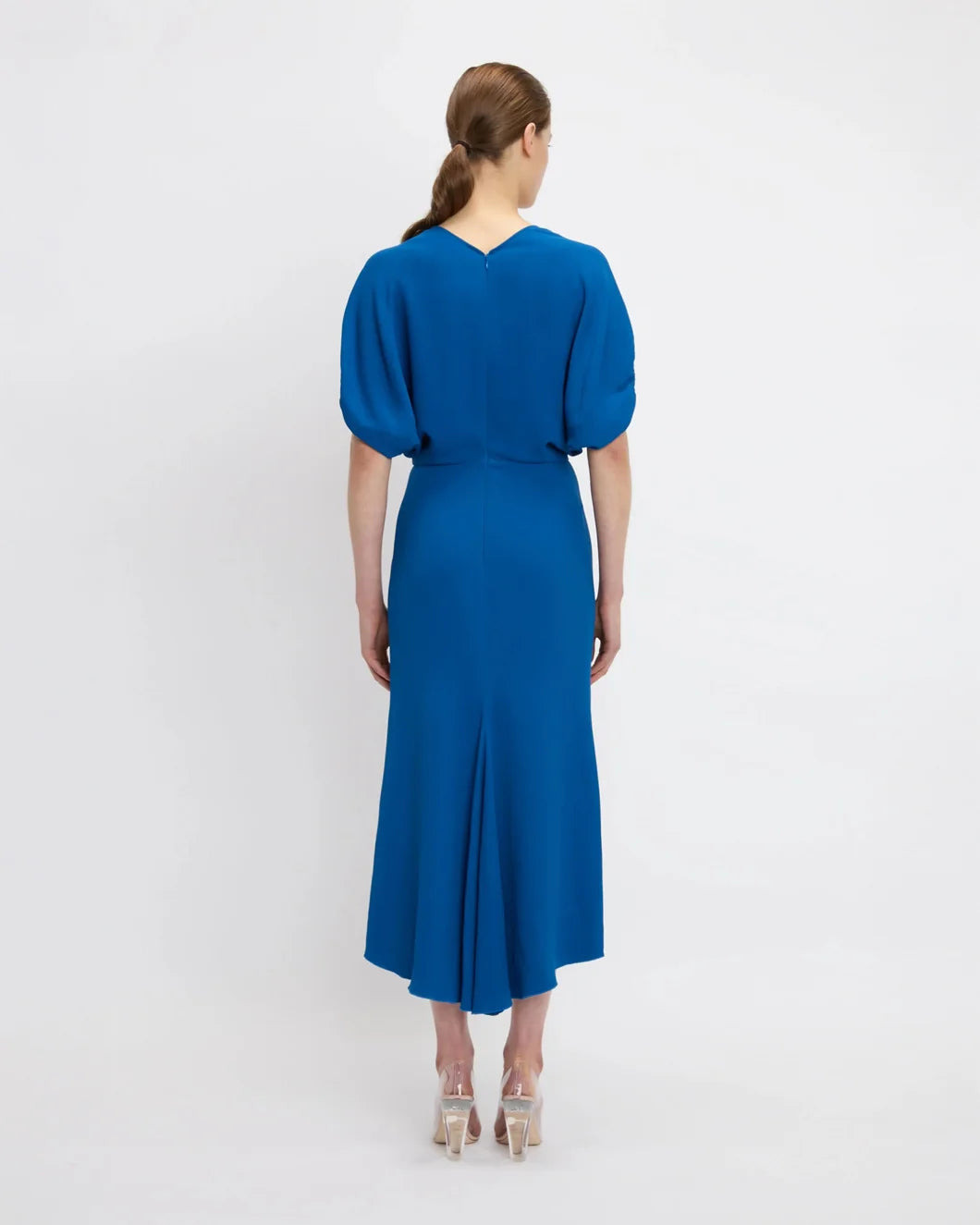 BLOUSON DETAIL MIDI DRESS - 4
