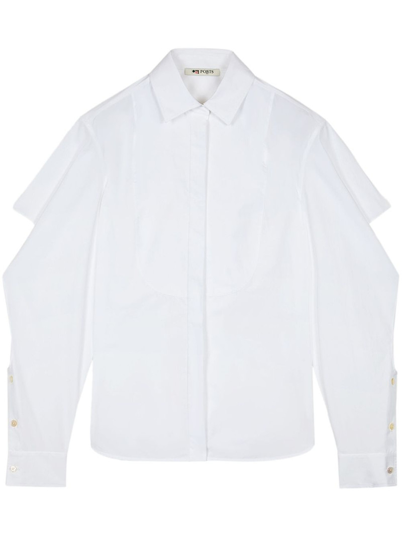 ruffle-detailing shirt 1