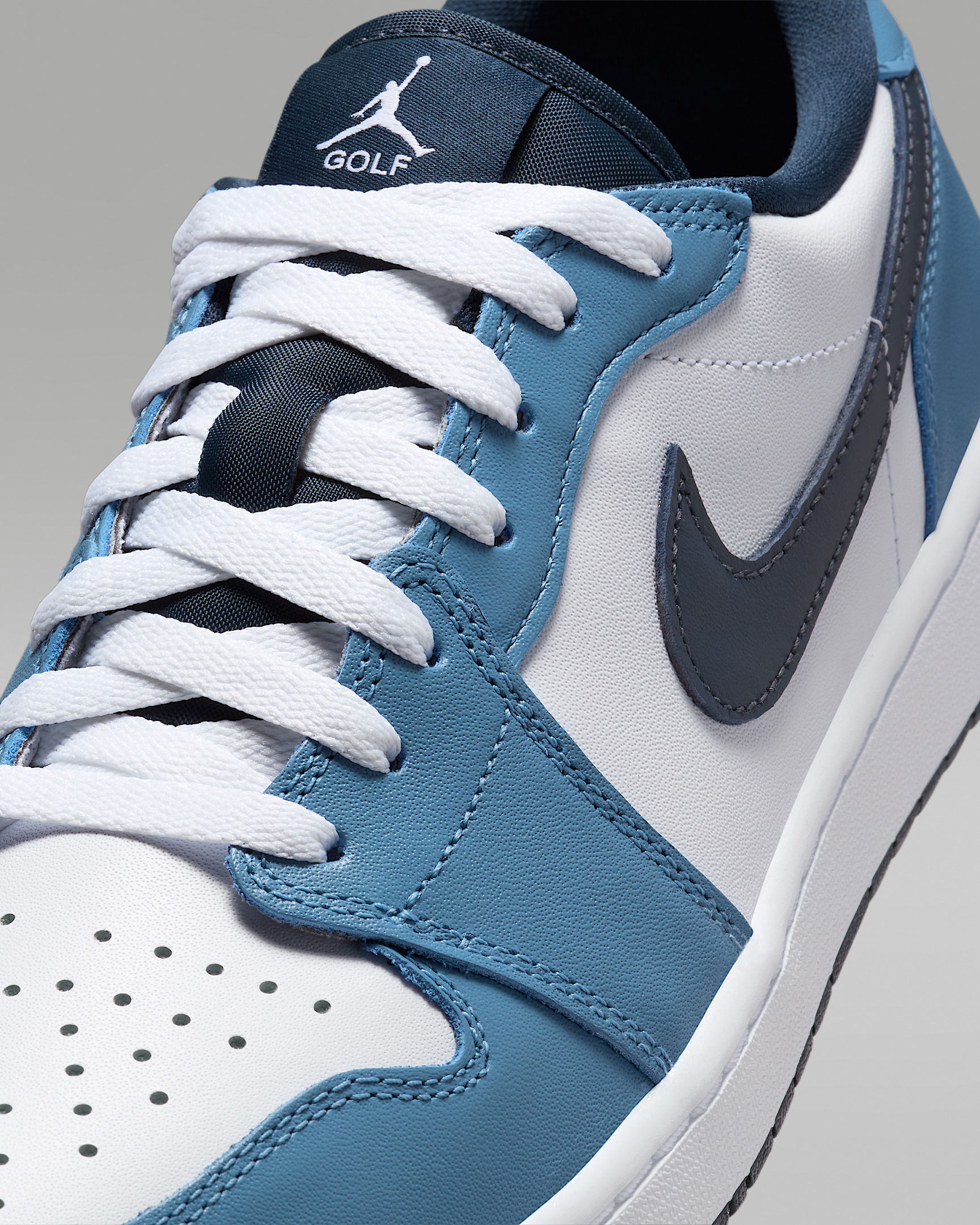 Nike Air Jordan 1 Low Golf 青/白 Nike Air Jordan 1 Low Golf Shoes White/University Blue