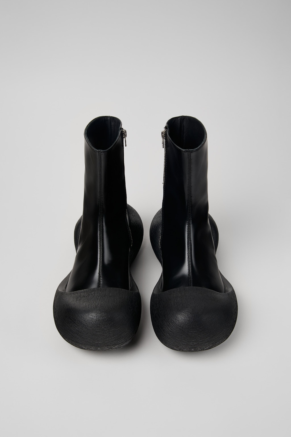 Black Leather Boots - 4