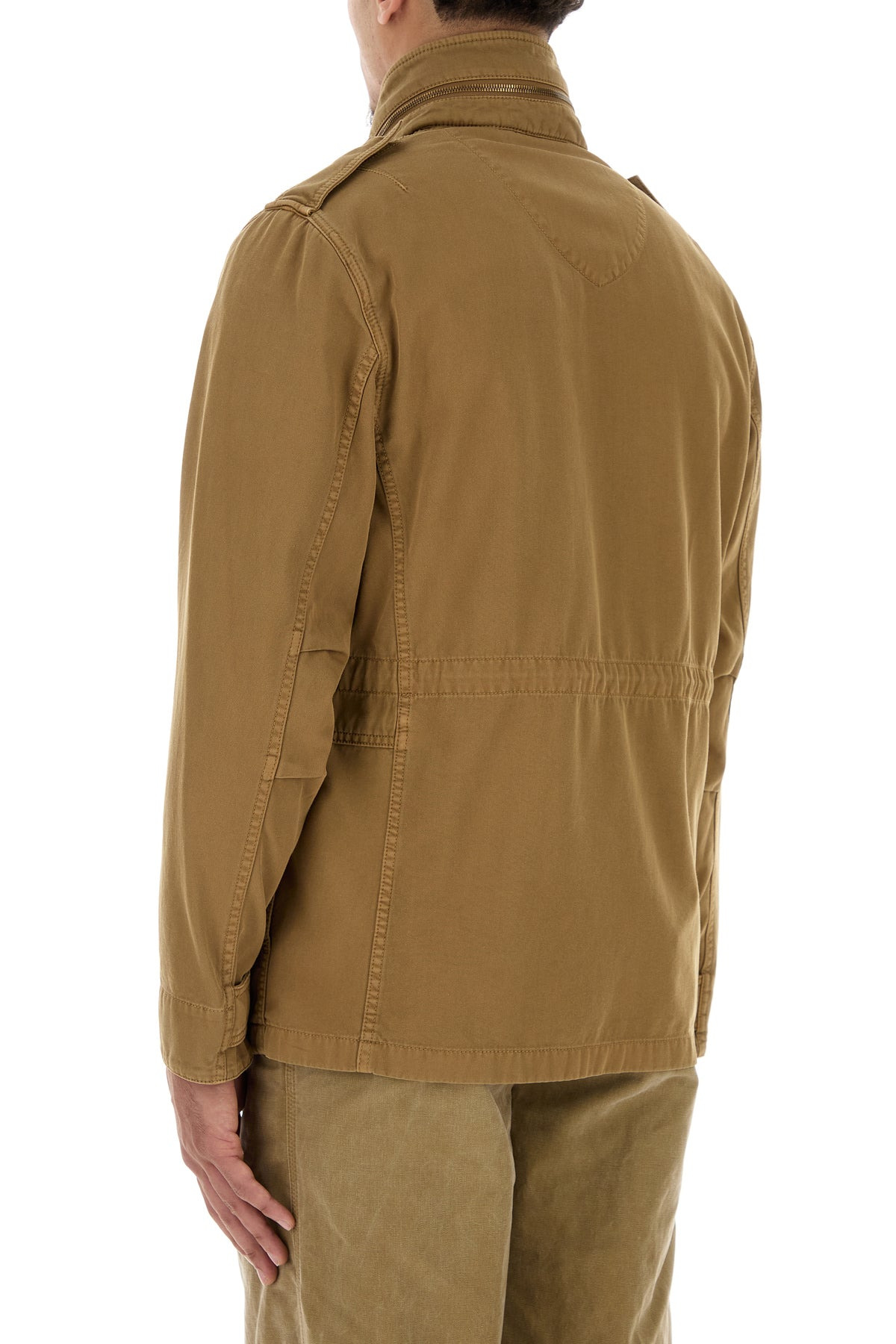Camel cotton jacket - 4