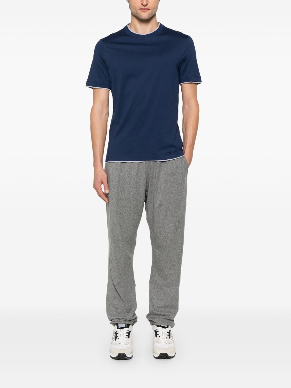 layered-effect T-shirt - 2