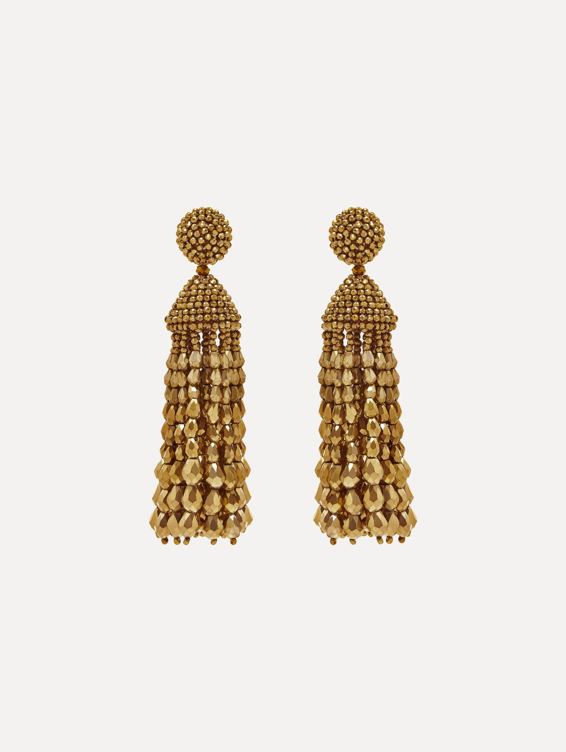 BEADED CHANDELIER CLIP-ON EARRINGS - 1
