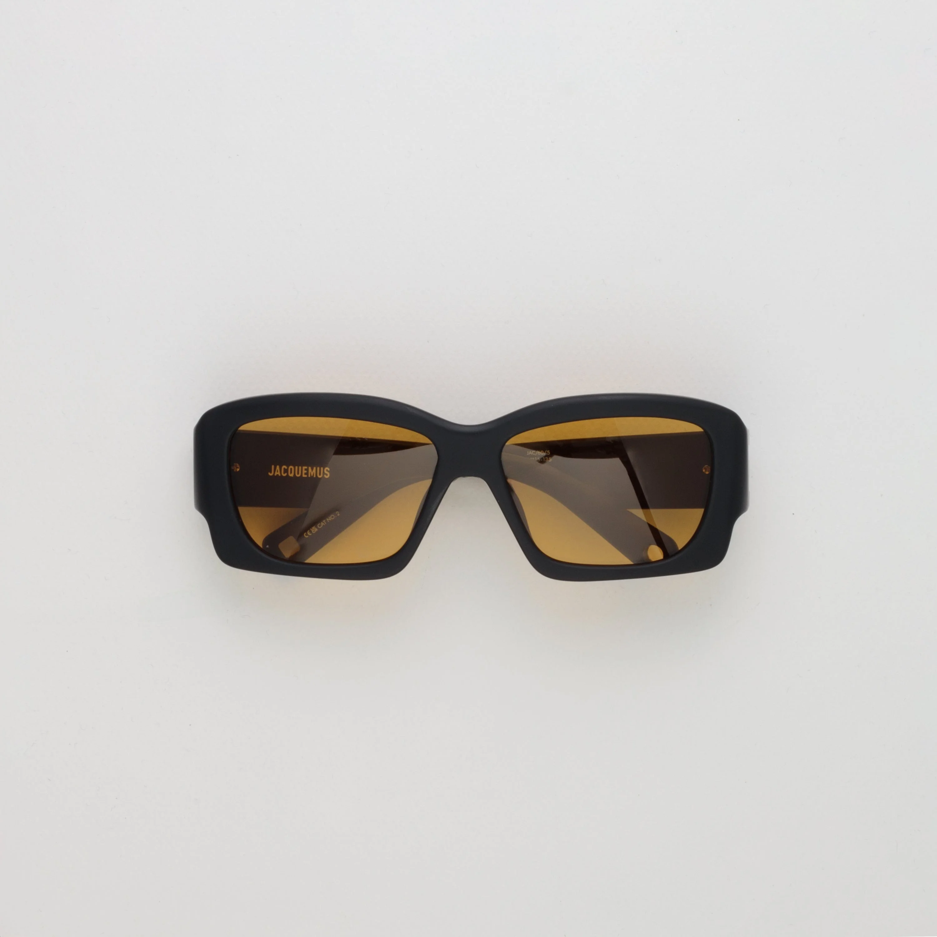 Croisiere Rectangular Sunglasses in Matt Black - 1