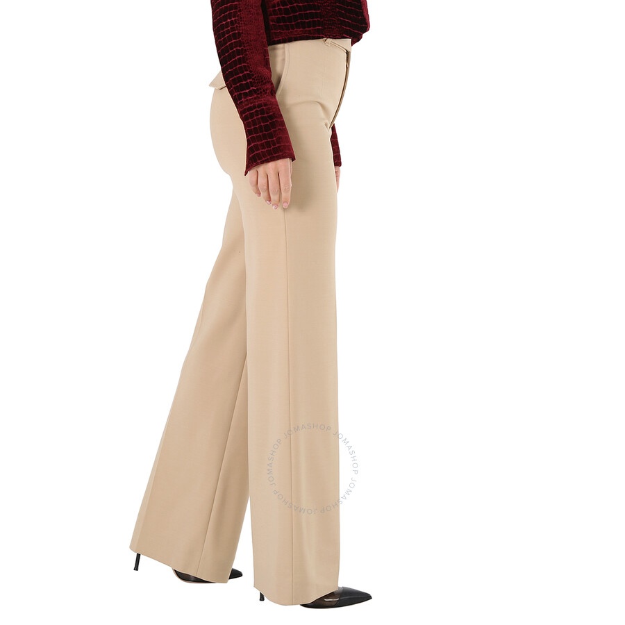 Chloe Ladies Barley Brown Flared Pants - 4
