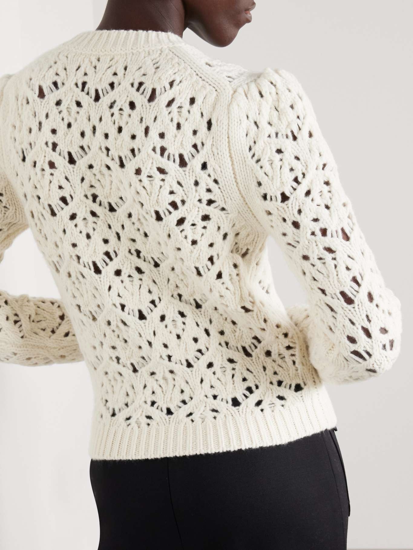 Open-knit wool sweater - 3