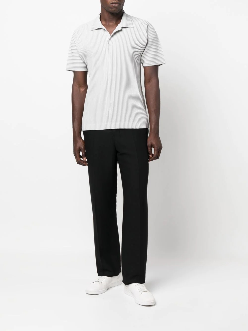 pleated polo shirt - 2