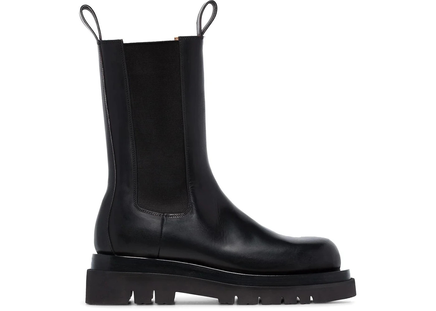 Bottega Venetta Lug Boots Black Leather - 1