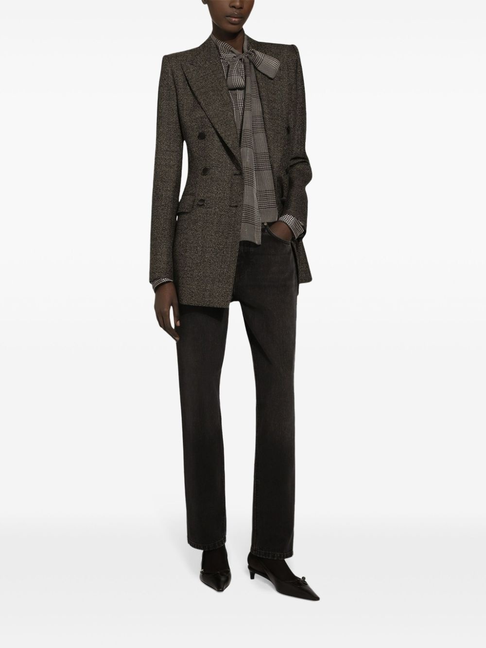Prince of Wales check blouse - 3